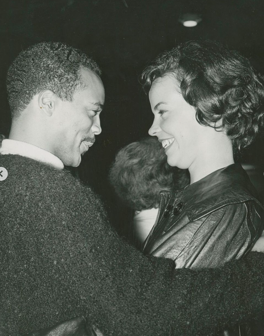 Quincy Jones and Jeri Caldwell.