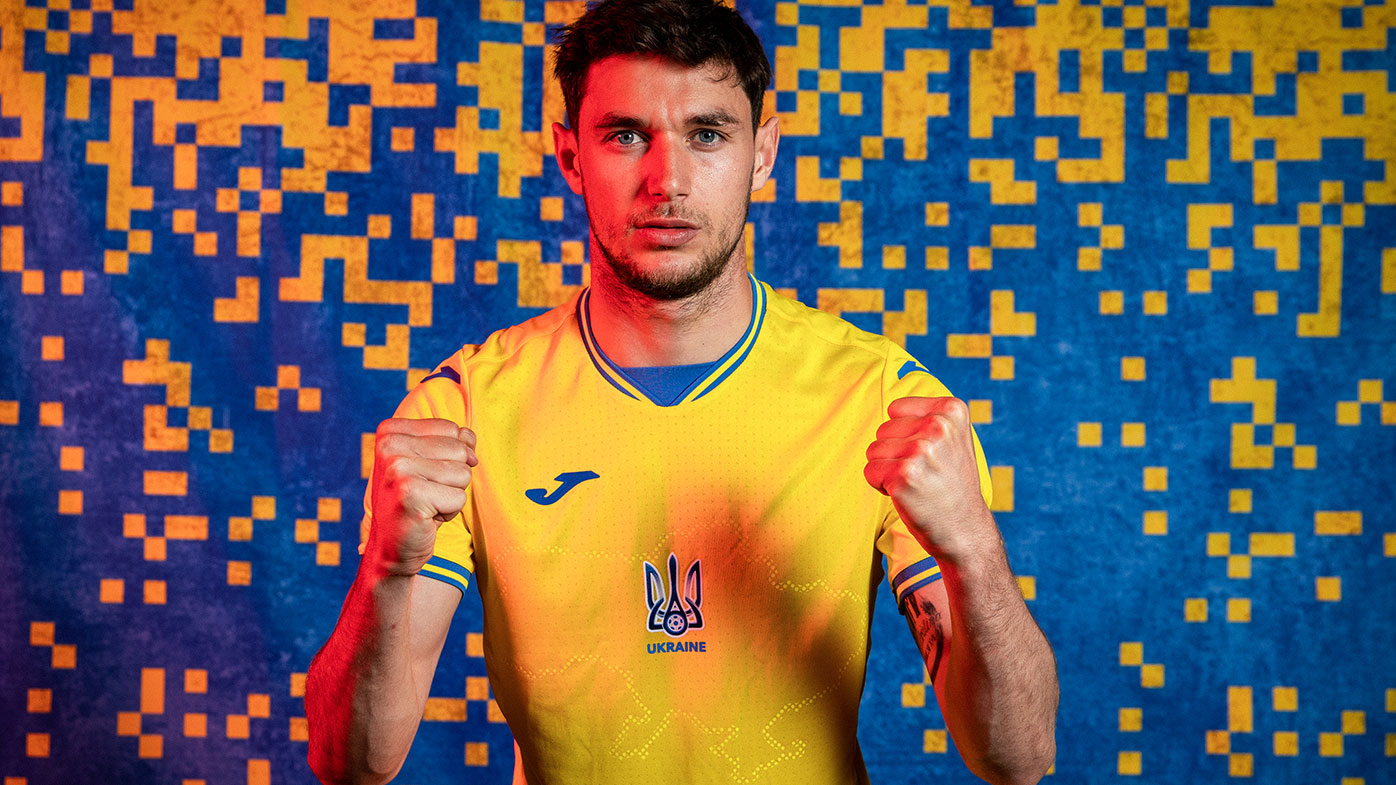 Roman Yaremchuk of Ukraine poses during the official UEFA Euro 2020 media access day on May 31, 2021 in Kharkov, Ukraine. (Photo by Boris Streubel - UEFA/UEFA via Getty Images)