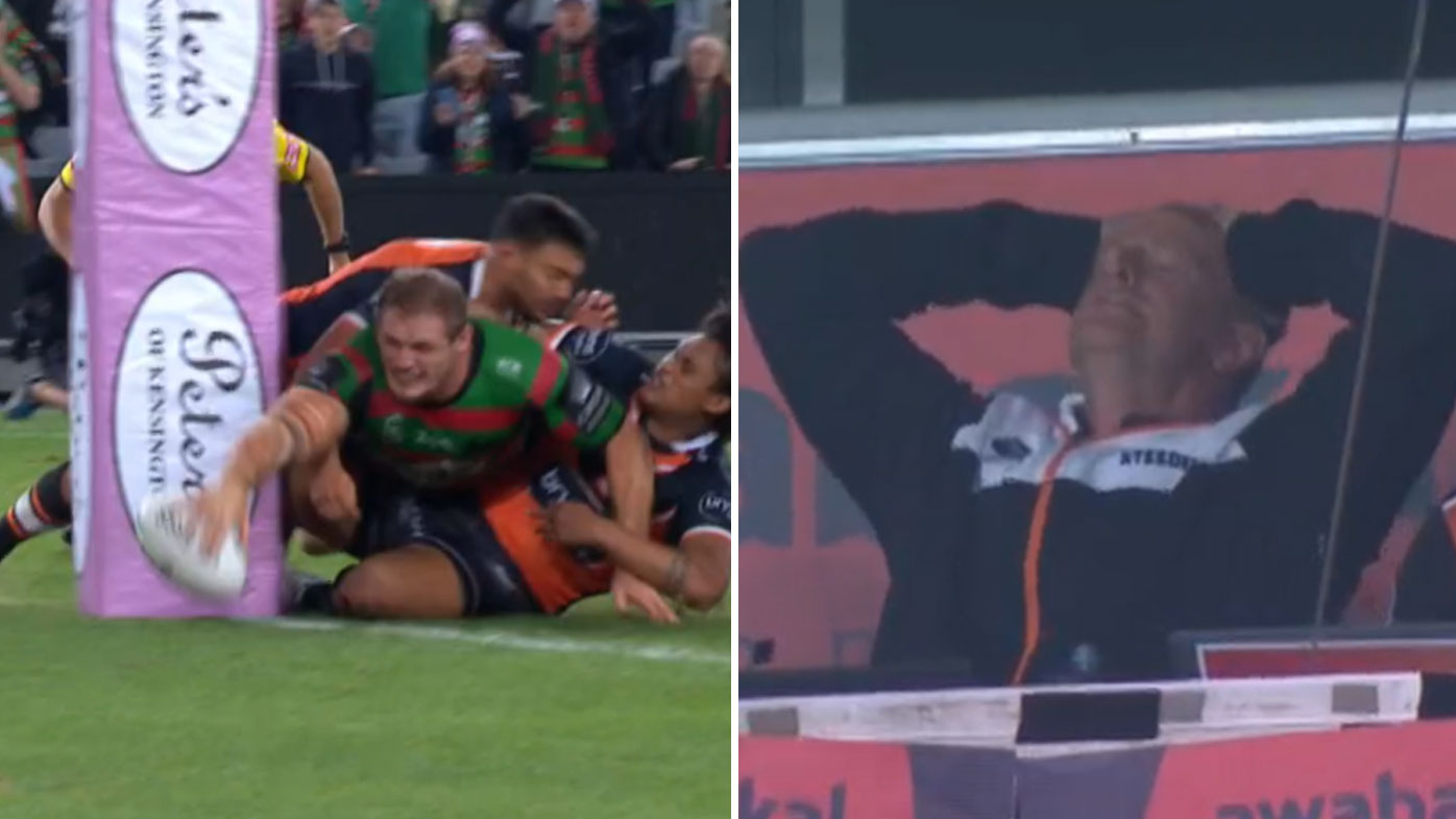 Tom Burgess steals the game for the Bunnies over the Tigers. (Twitter)