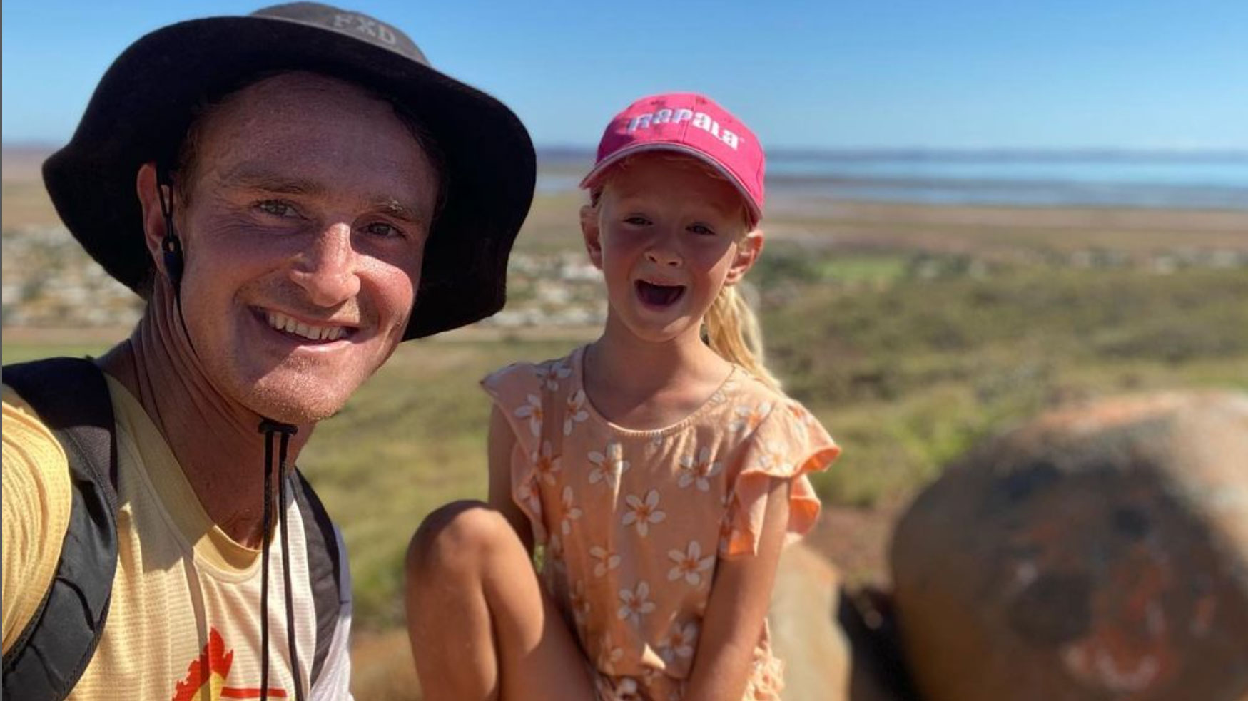 James Brougham, pictured with his eldest daughter Halle.