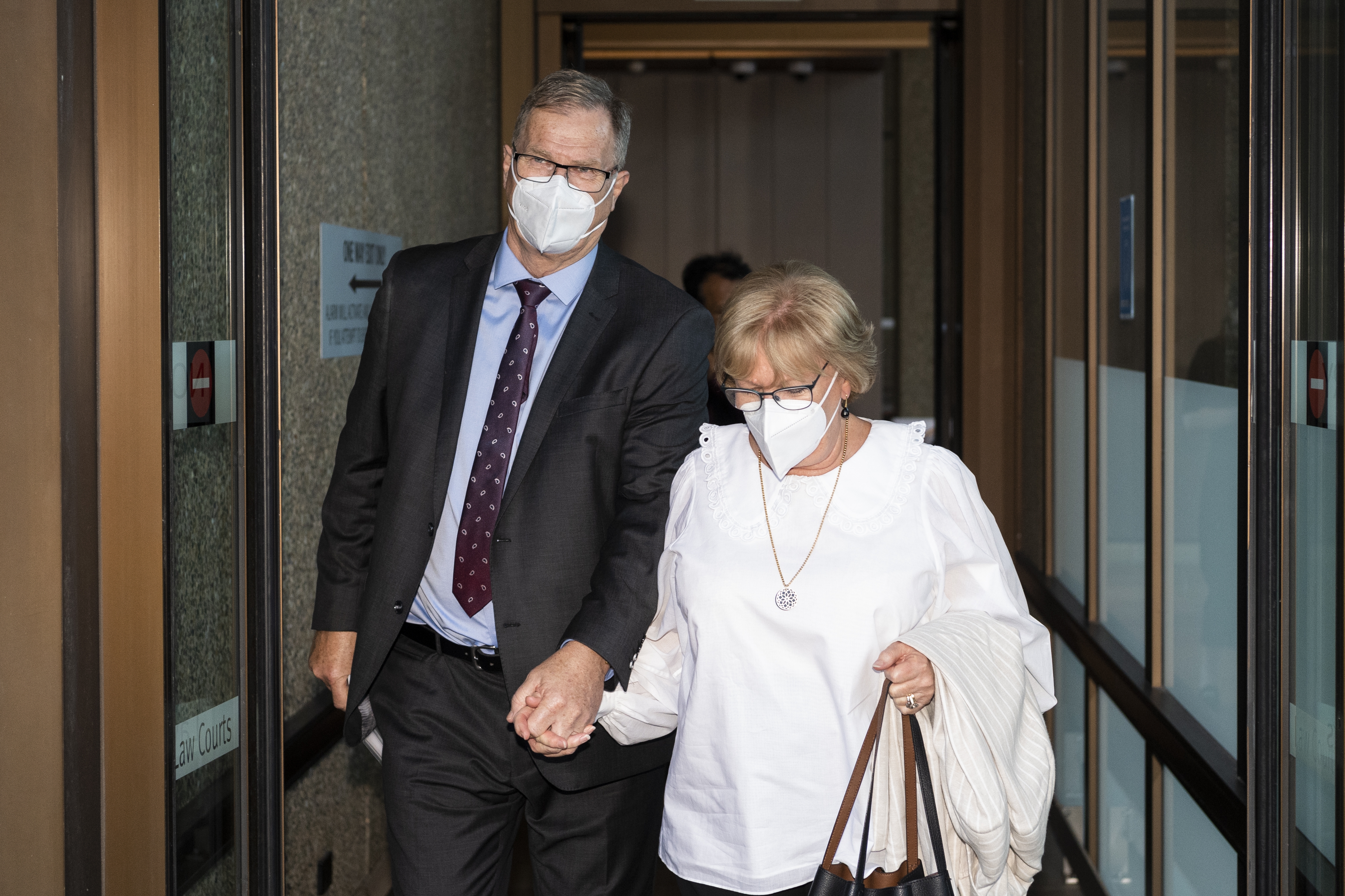 Lynette Dawson's brother Gregory Simms leaving the Federal Court of Australia on Tuesday May 17.