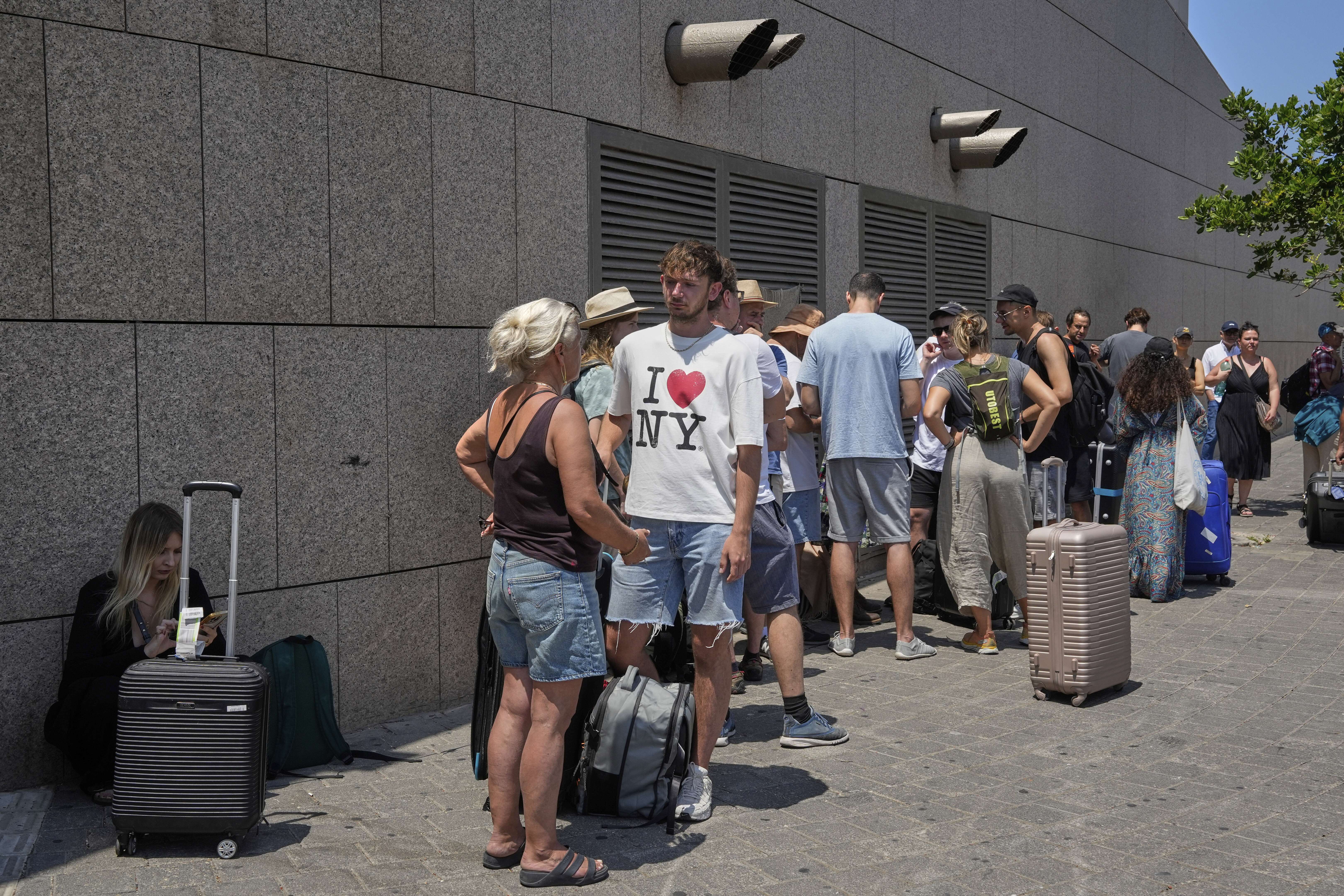 Citizens of Poland and Austria assemble at a hotel in Tel Aviv