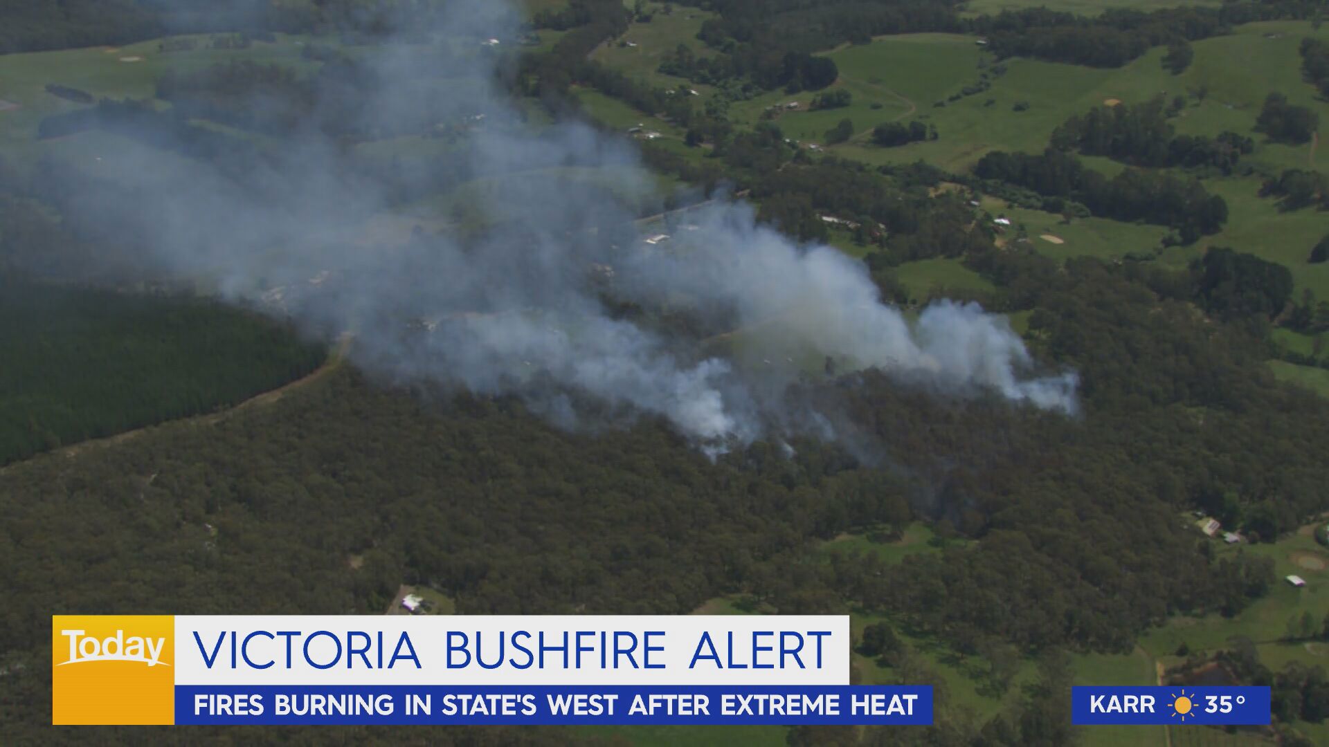 Residents in parts of regional Victoria have been told to evacuate as firefighters work to douse out-of-control blazes 