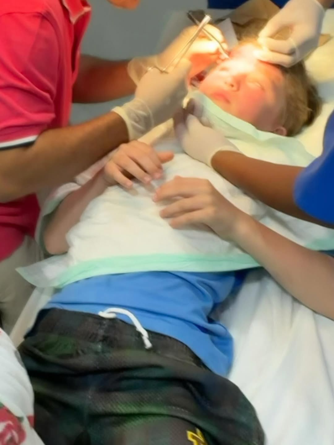 Alec and Hilaria Baldwin's nine-year-old son landed himself in the hospital while on a family holiday after 