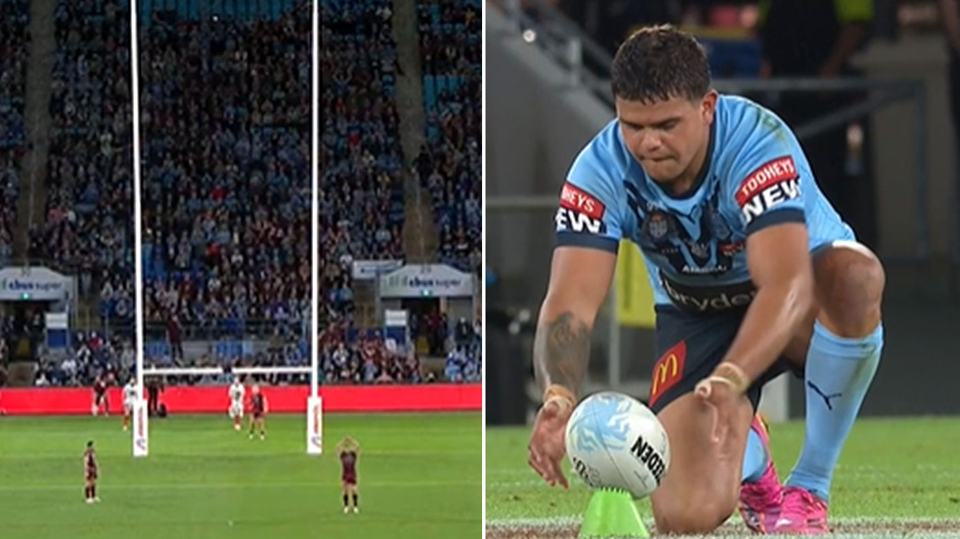 Latrell Mitchell's kick