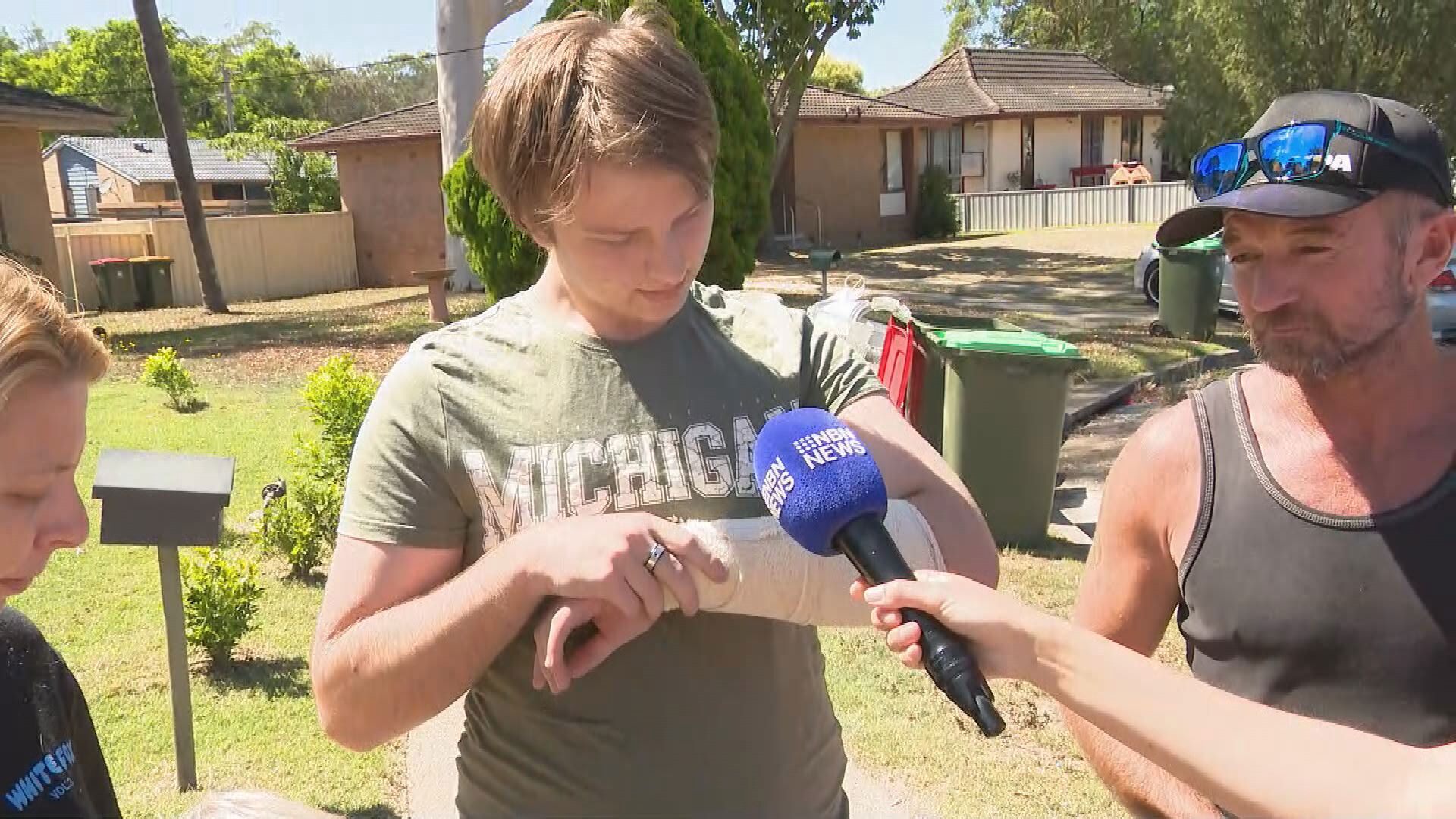 His partner's 14-year-old son Kaiden O'Dell was the next victim of the dog.