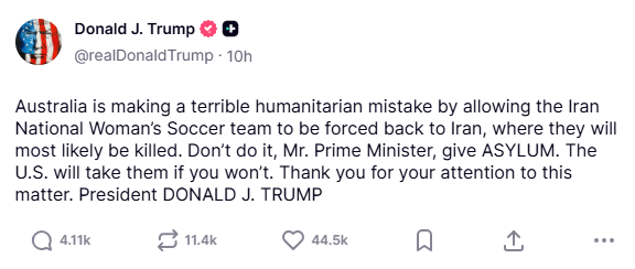 Donald Trump Truth Social