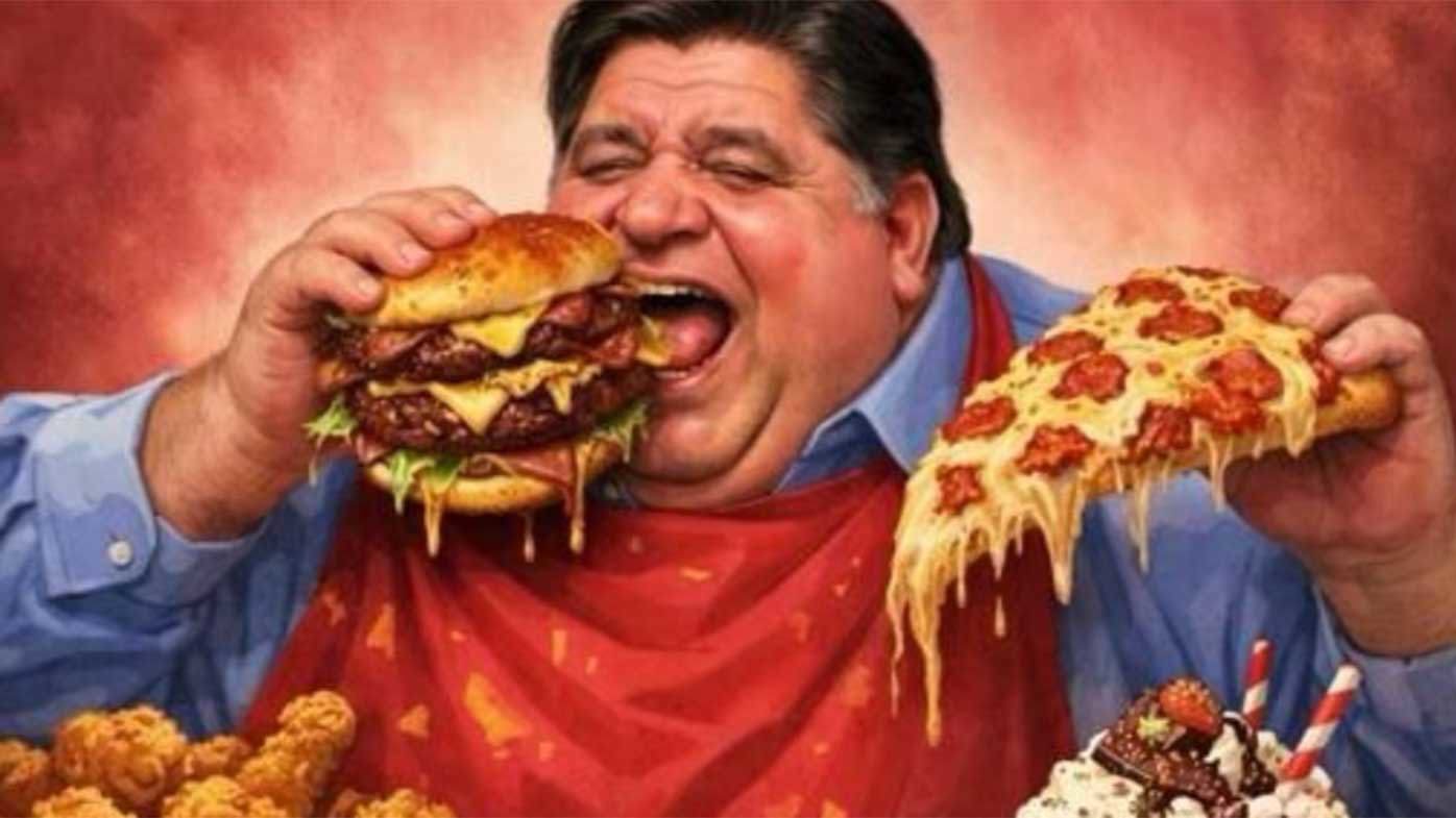 Donald Trump posted this AI-generated image of JB Pritzker.