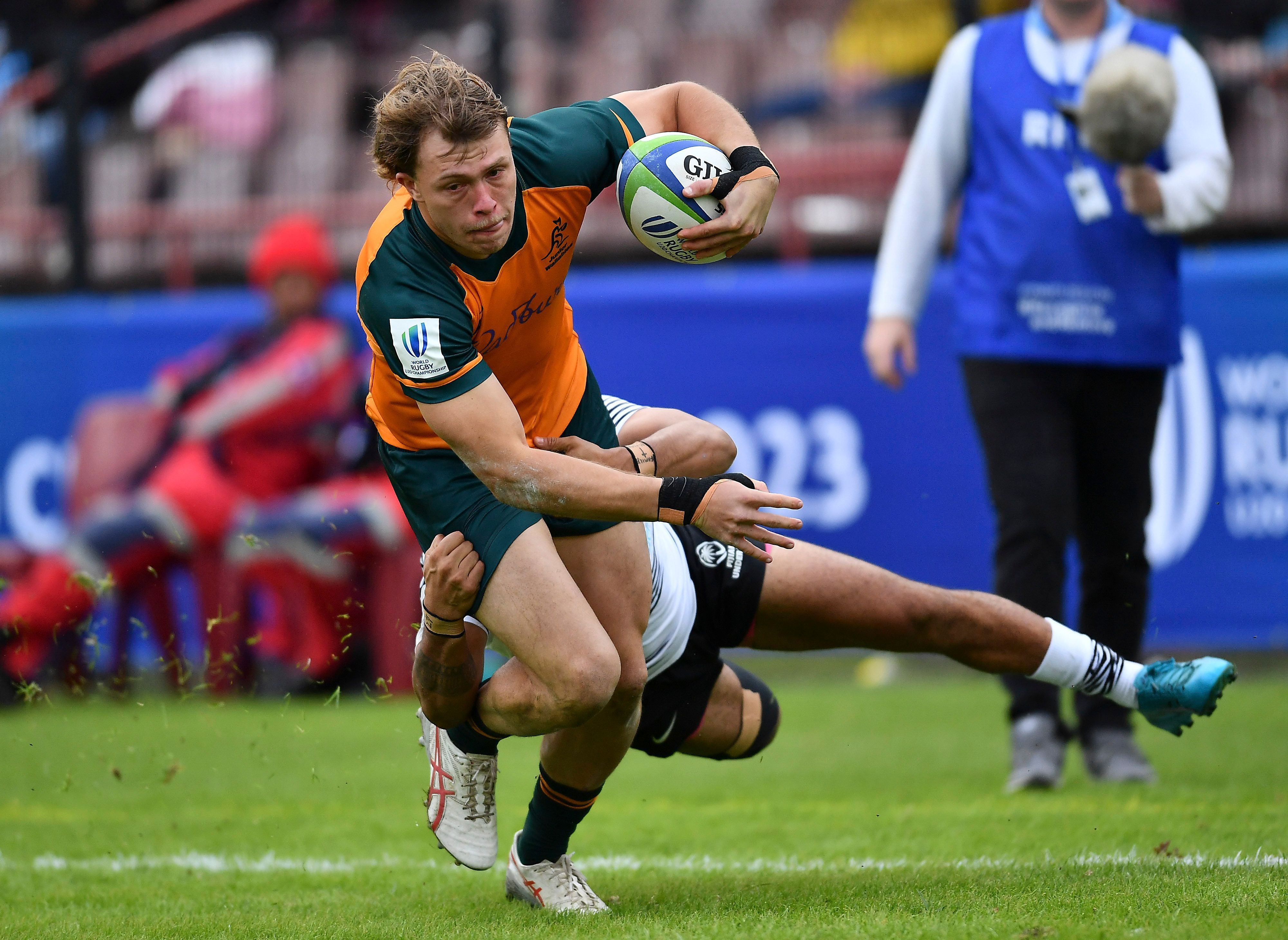 The Junior Wallabies beat Fiji in their 2023 under-20 world championship opener.