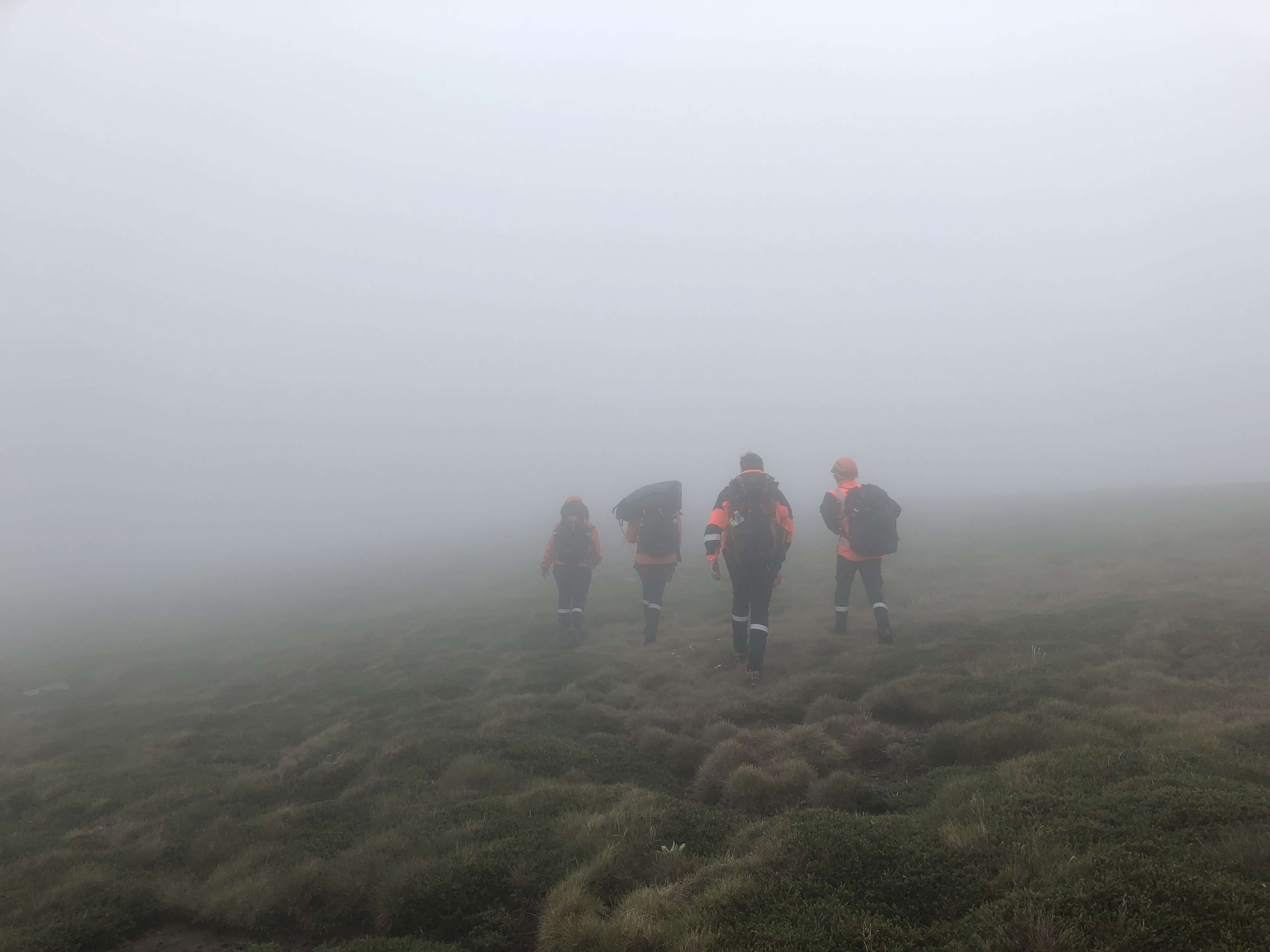 Two hikers have been rescued after becoming stuck in challenging terrain in the NSW Snowy Mountains.