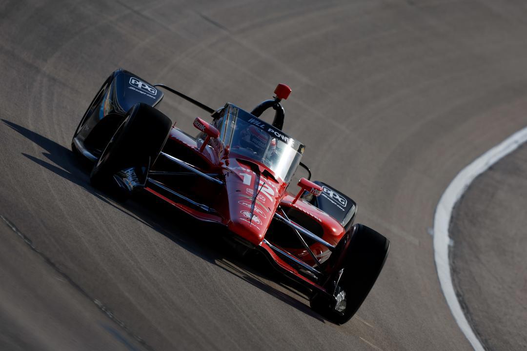 Will Power in action at Texas Motor Speedway ahead of round two of the IndyCar Series.