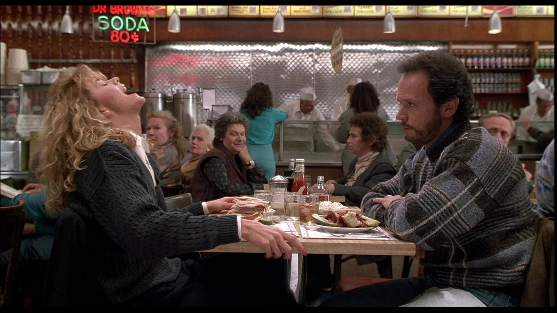 Meg Ryan as Sally and Billy Crystal as Harry in When Harry Met Sally...