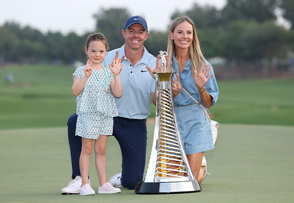 Rory McIlroy, wife Erica Stoll and daughter Poppy