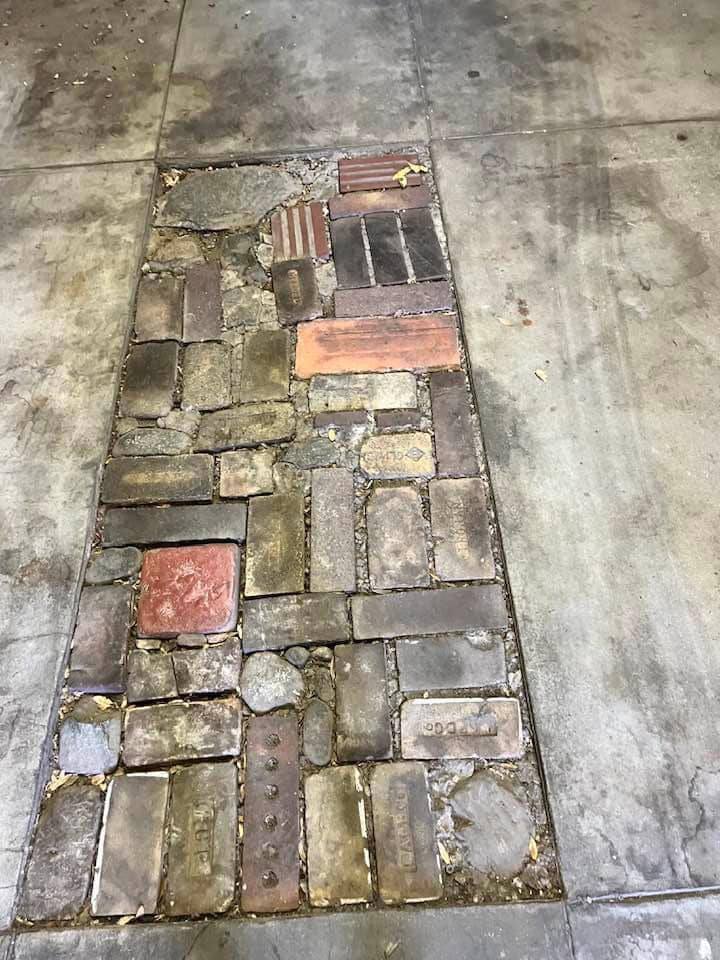 Owner spooked after discovering patchwork of bricks