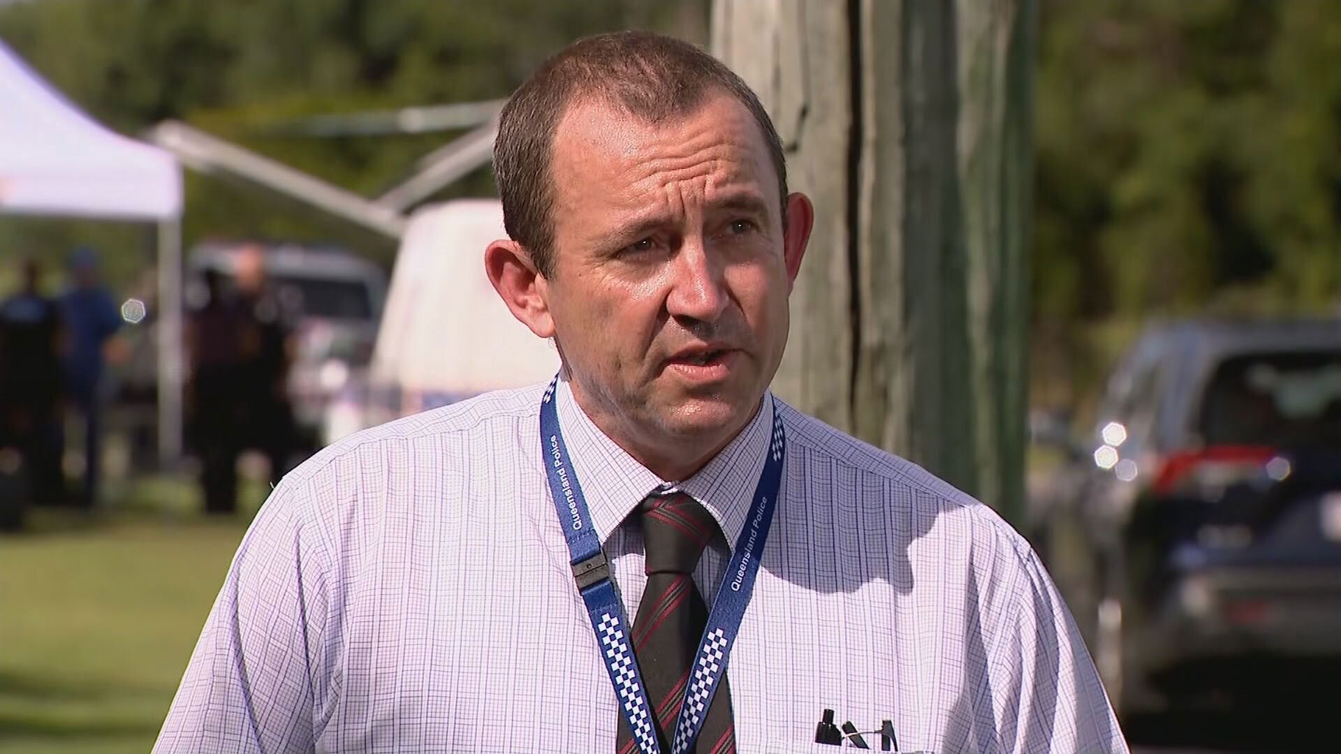Moreton Police detective inspector David Harbison police were met with a "confronting" scene.