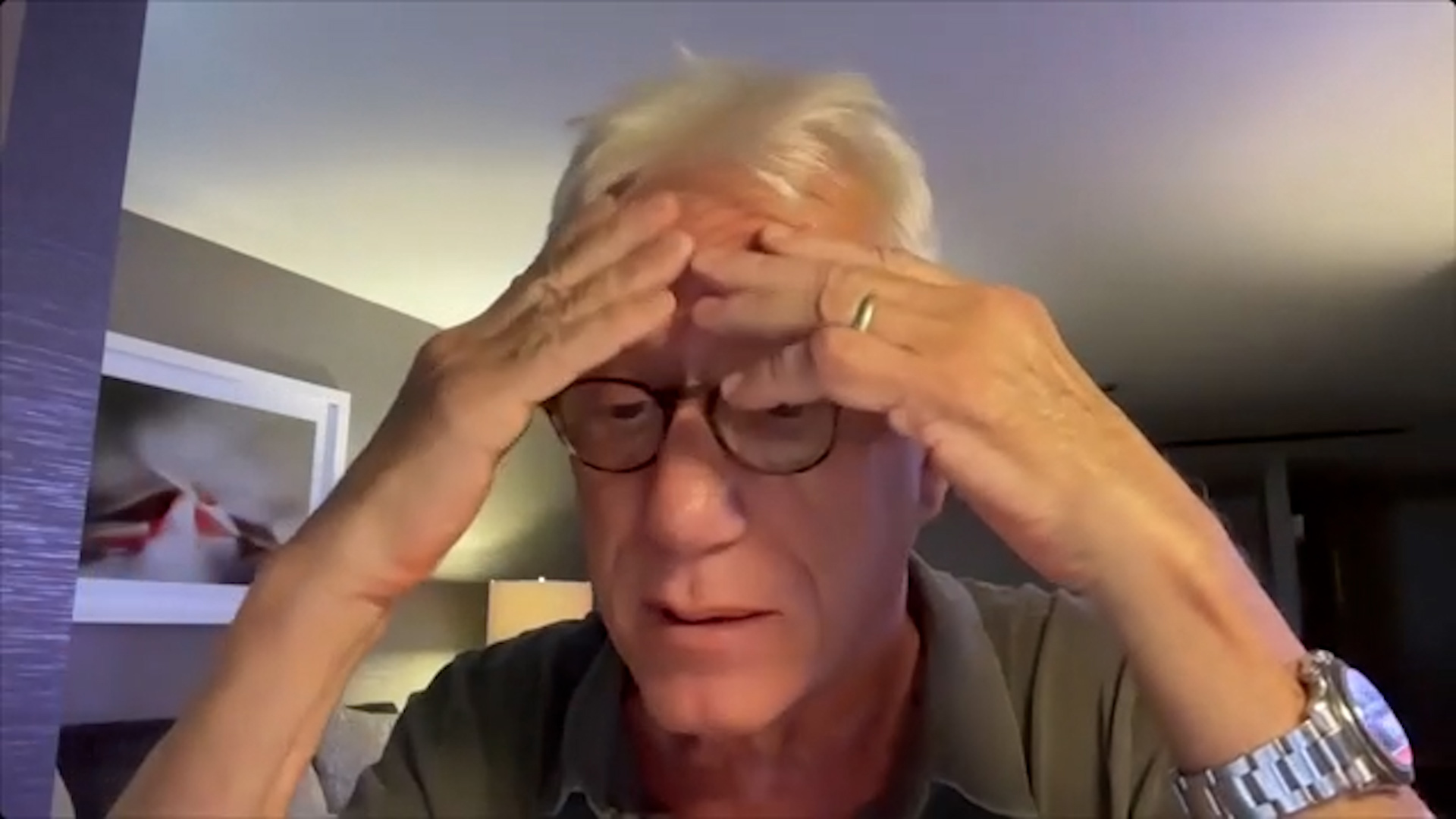 Actor James Woods breaks down discussing the loss of his home in the LA fires during a CNN interview