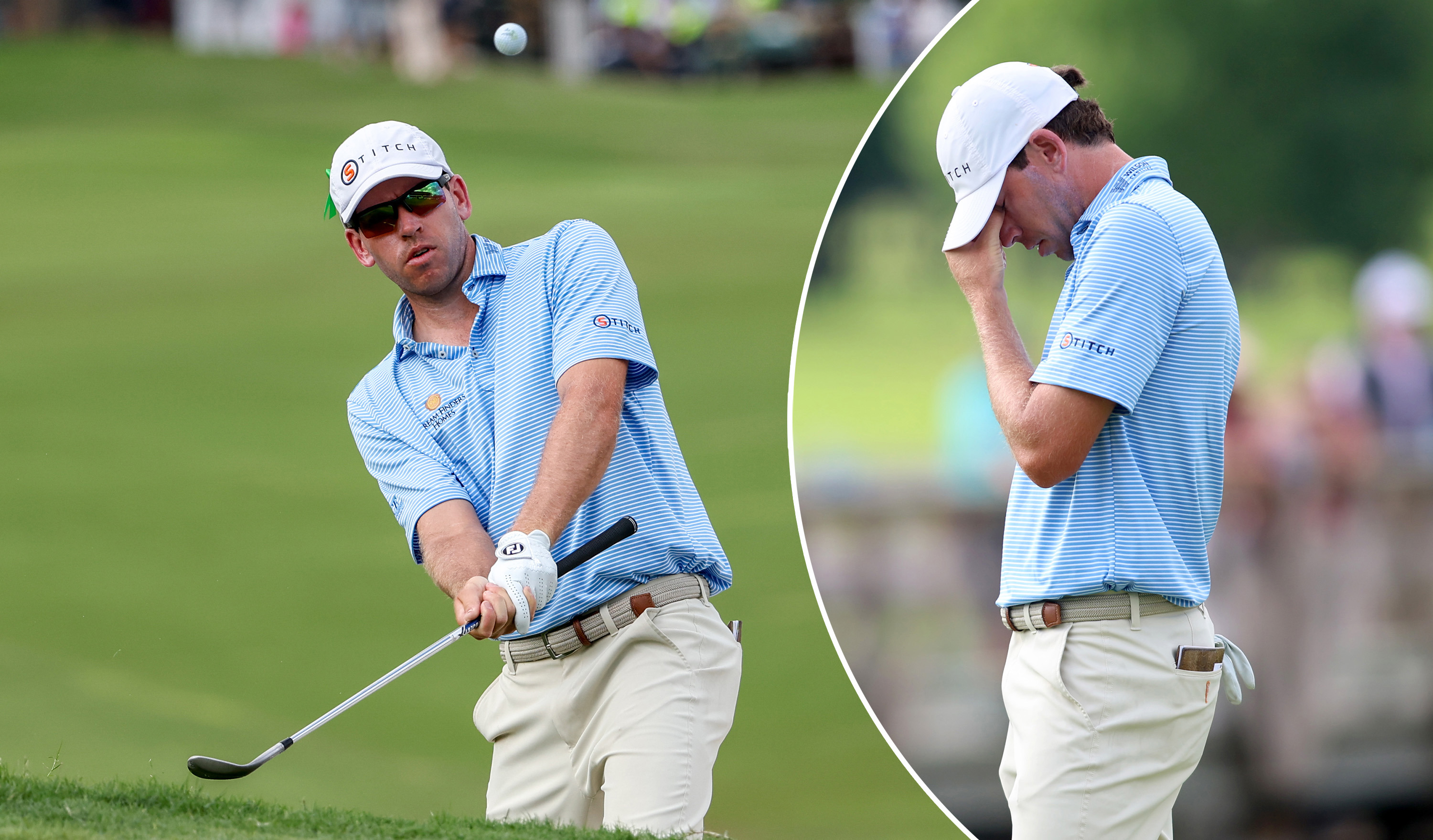 Ben Kohles was distraught after one errant shot cost him big at the Byron Nelson.