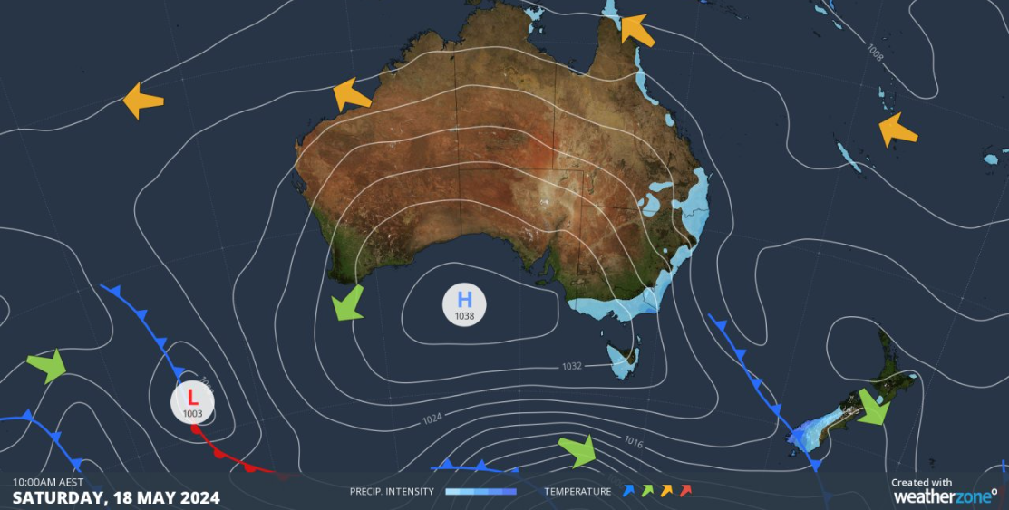 Polar blast hits east coast, bringing strong and gale force winds