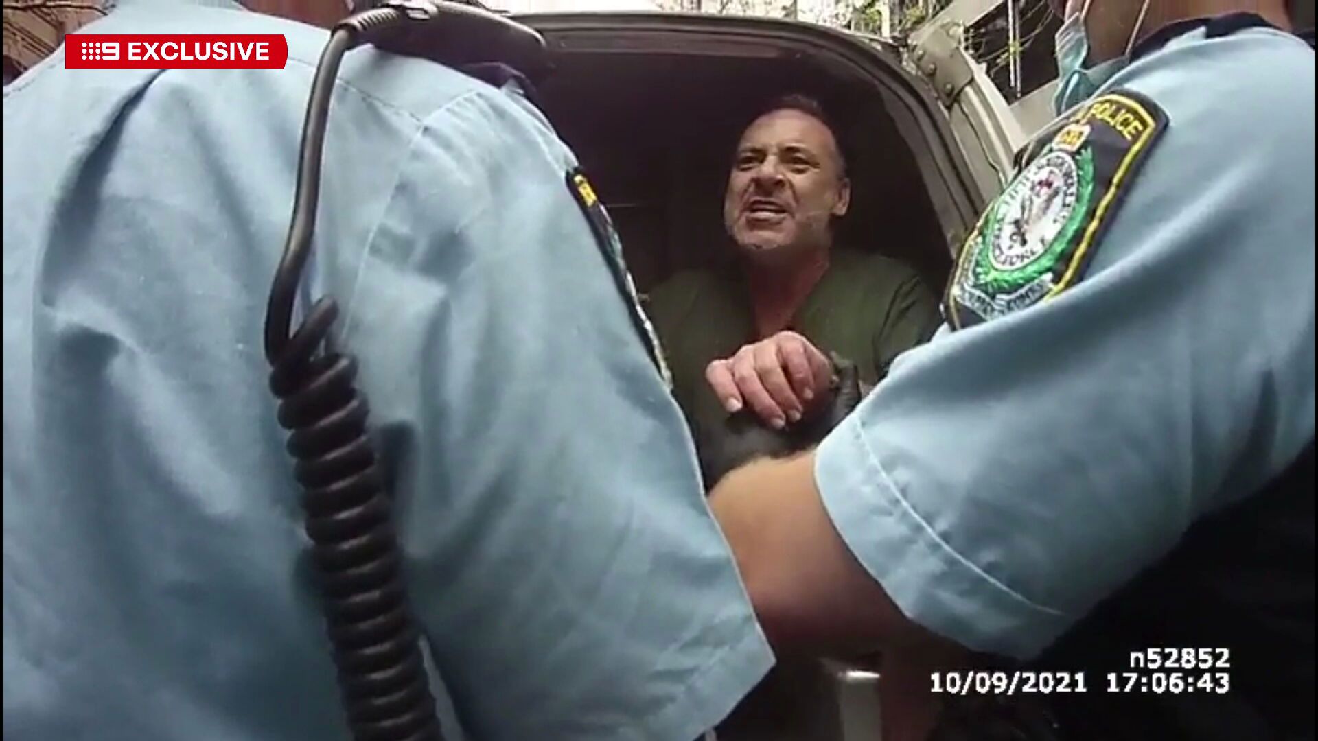 A court has today released bodycam footage to 9News of former gameshow host Andrew O'Keefe.