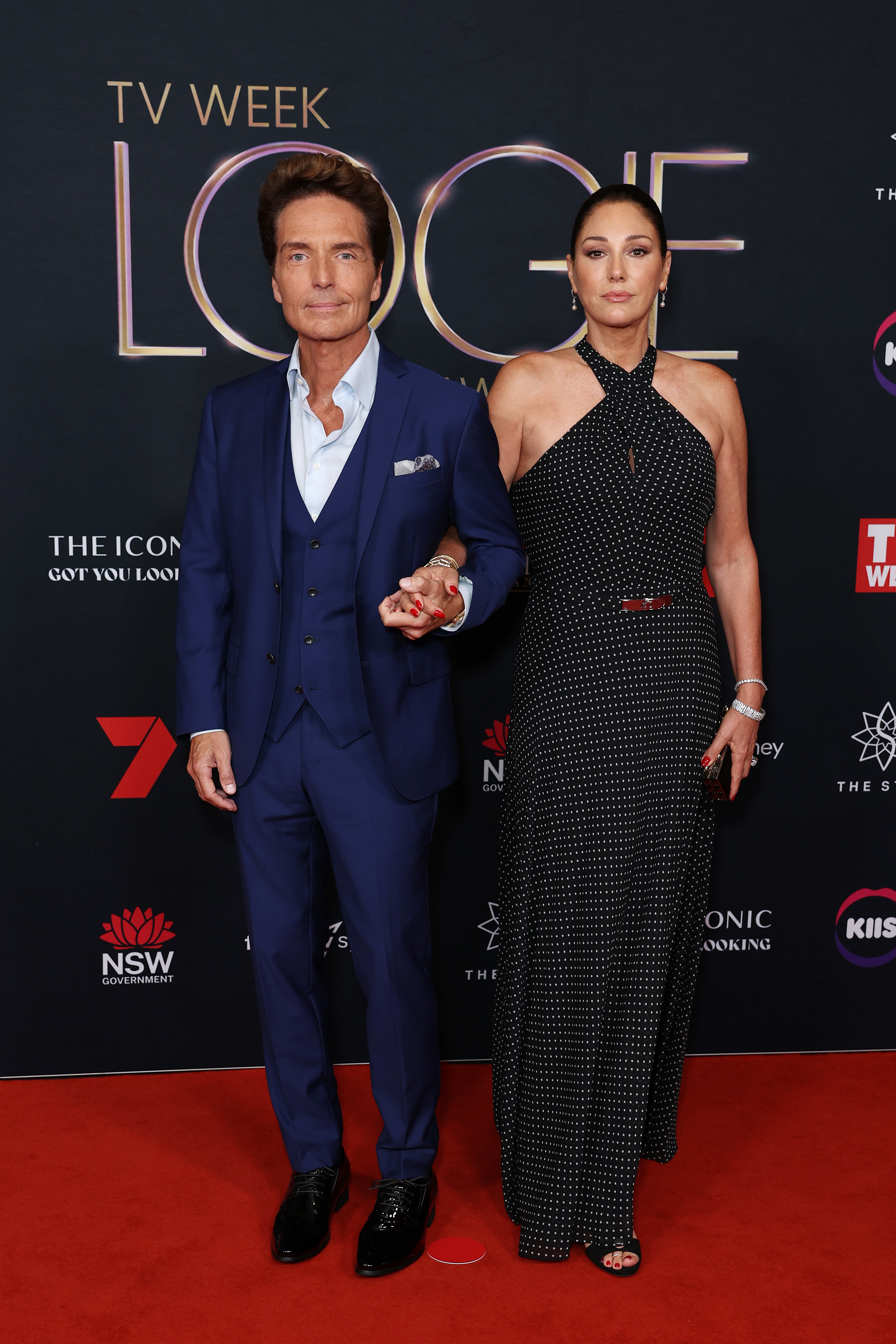 Richard Marx and Daisy Fuentes at the 65th TV WEEK Logie Awards at The Star on August 3, 2025 in Sydney, Australia. 