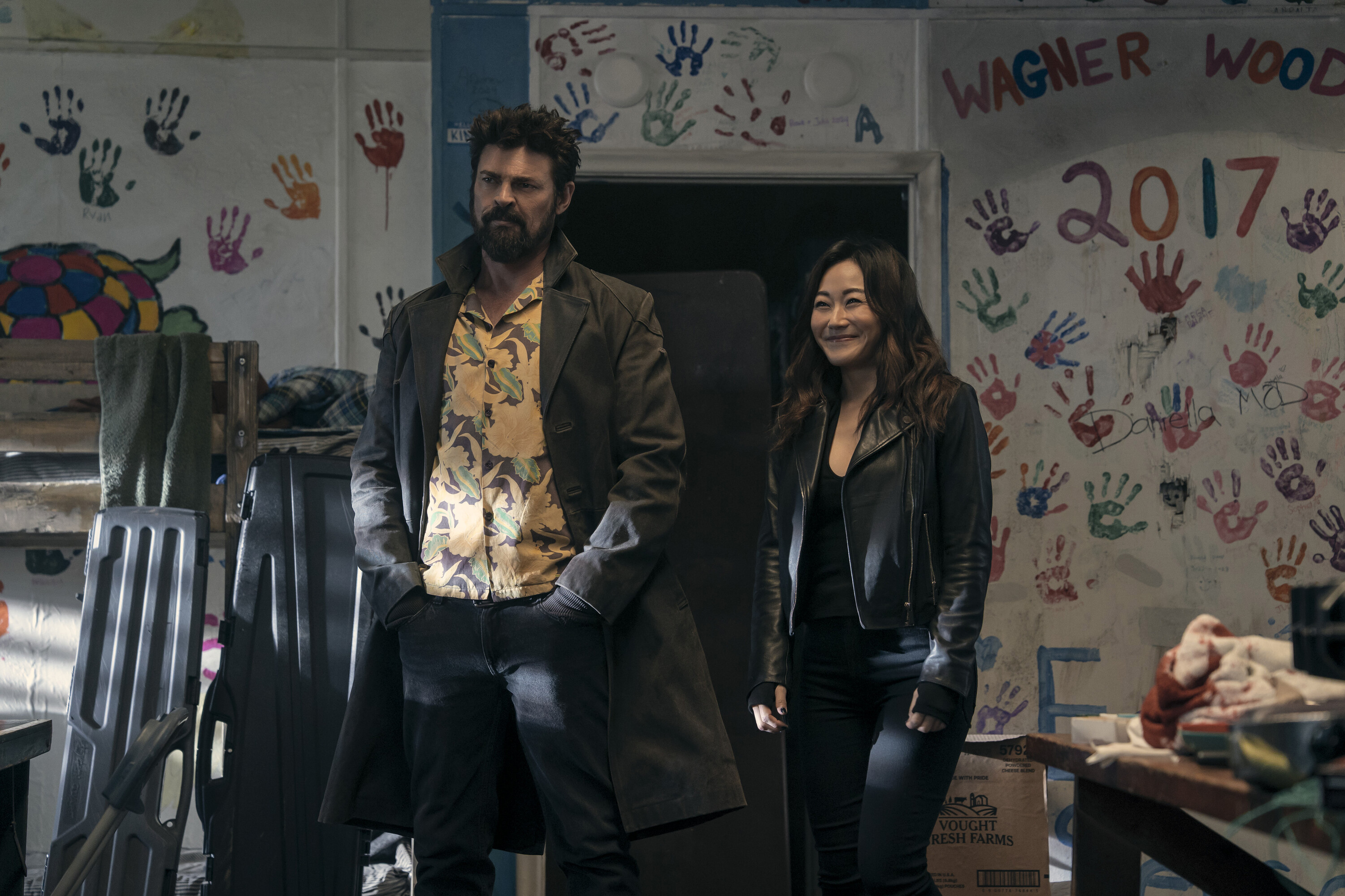 Billy Butcher (Karl Urban), Kimiko (Karen Fukuhara) in The Boys Season 5
