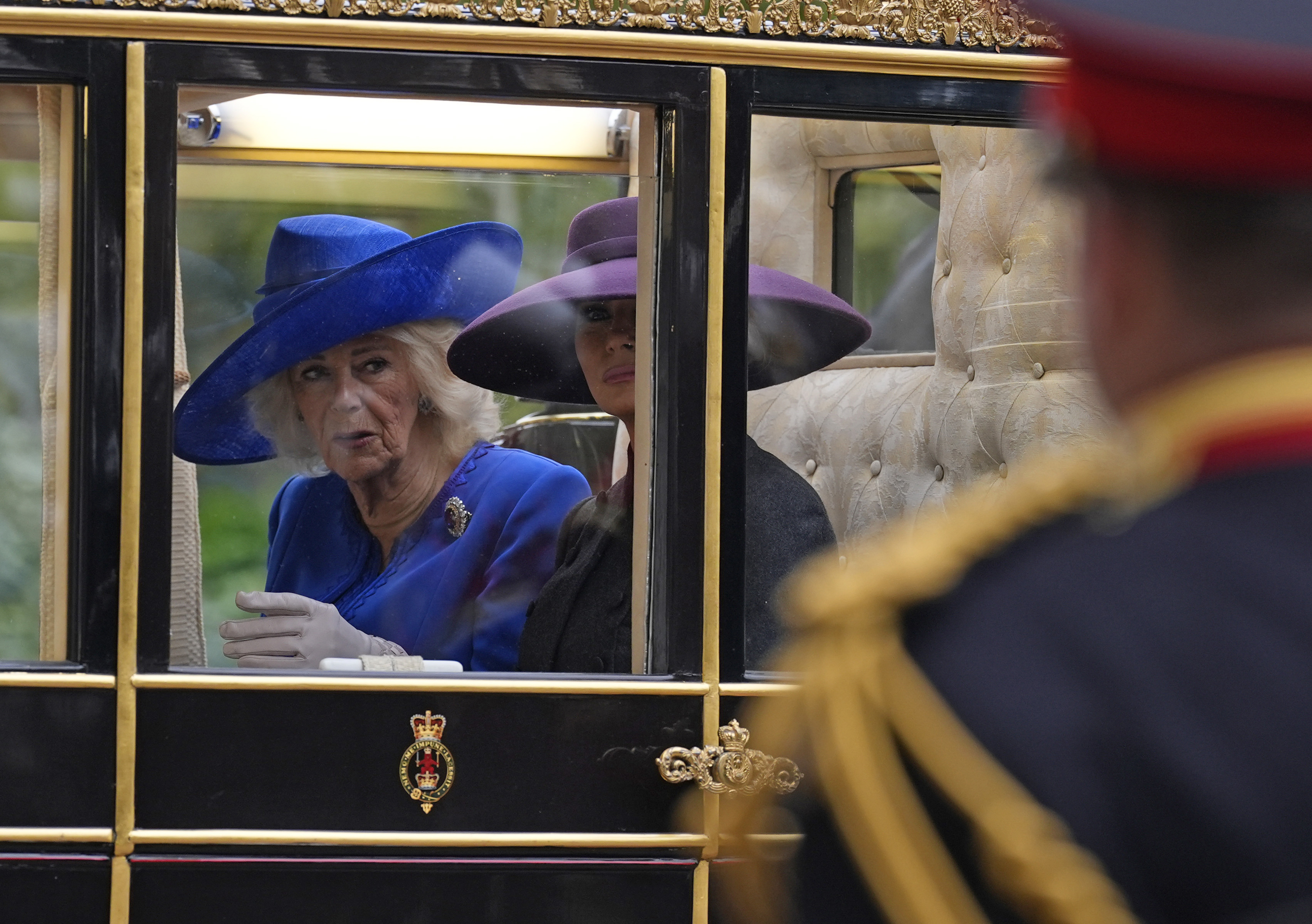 Queen Camilla and  Melania Trump