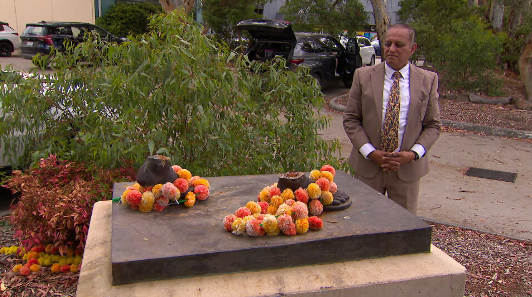 Srinivasan doesn't suspect the theft of the statue, which has an estimated value of $60,000 had racist or political motivations.