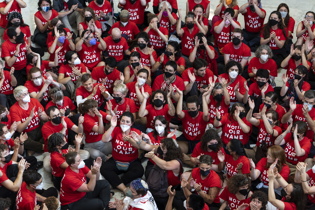 "No en nuestro nombre": judíos protestan durante visita de Netanyahu a Estados Unidos