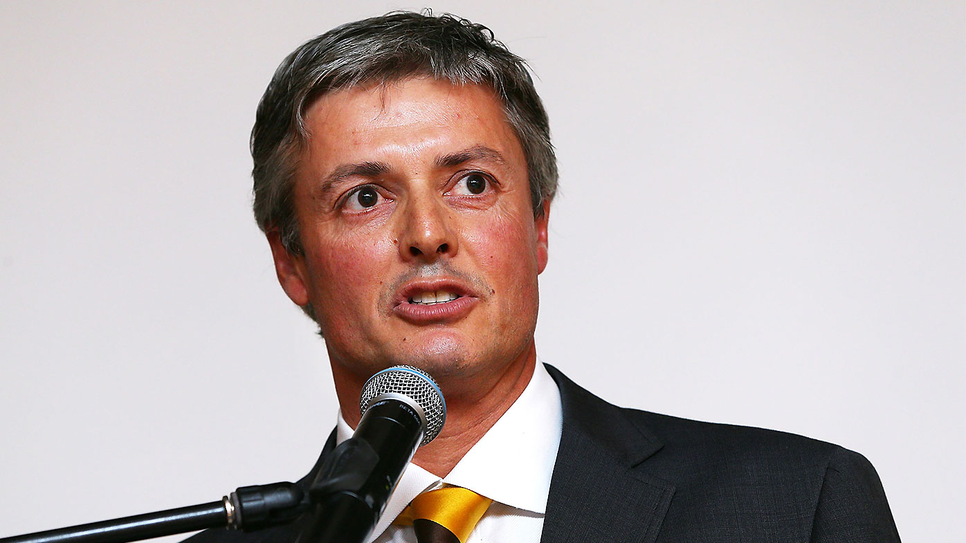 Andrew Newbold pictured during his time as Hawthorn president