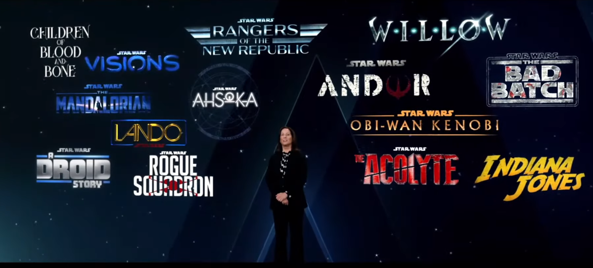 LucasFilm President Kathleen Kennedy presented today's influx of Star Wars news