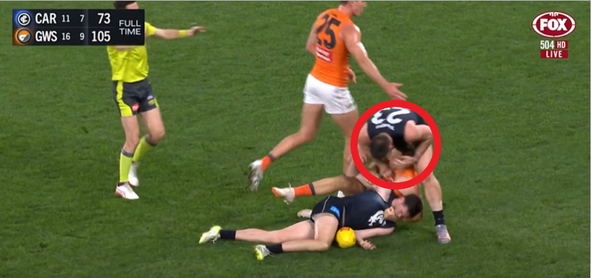 Toby Greene and Jacob Weitering.