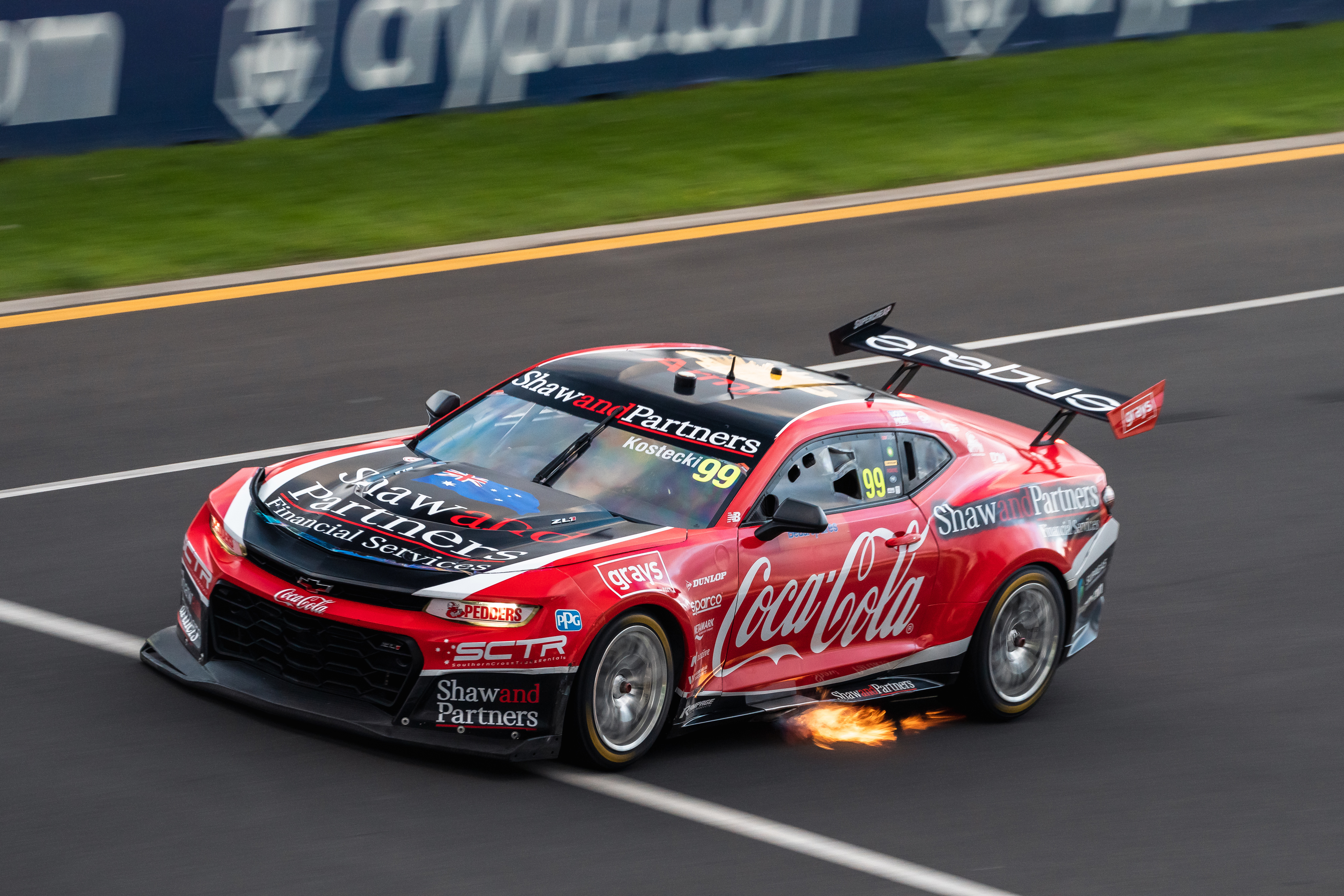 Brodie Kostecki races on the Albert Park Grand Prix circuit.
