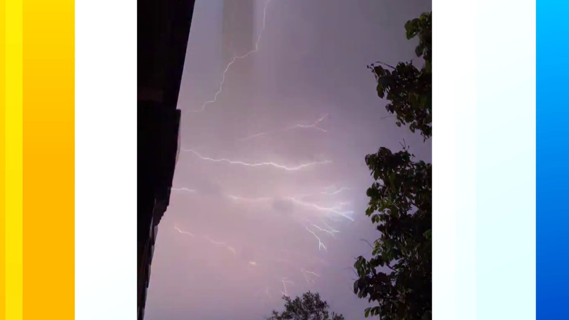 Christmas Day storms lightning