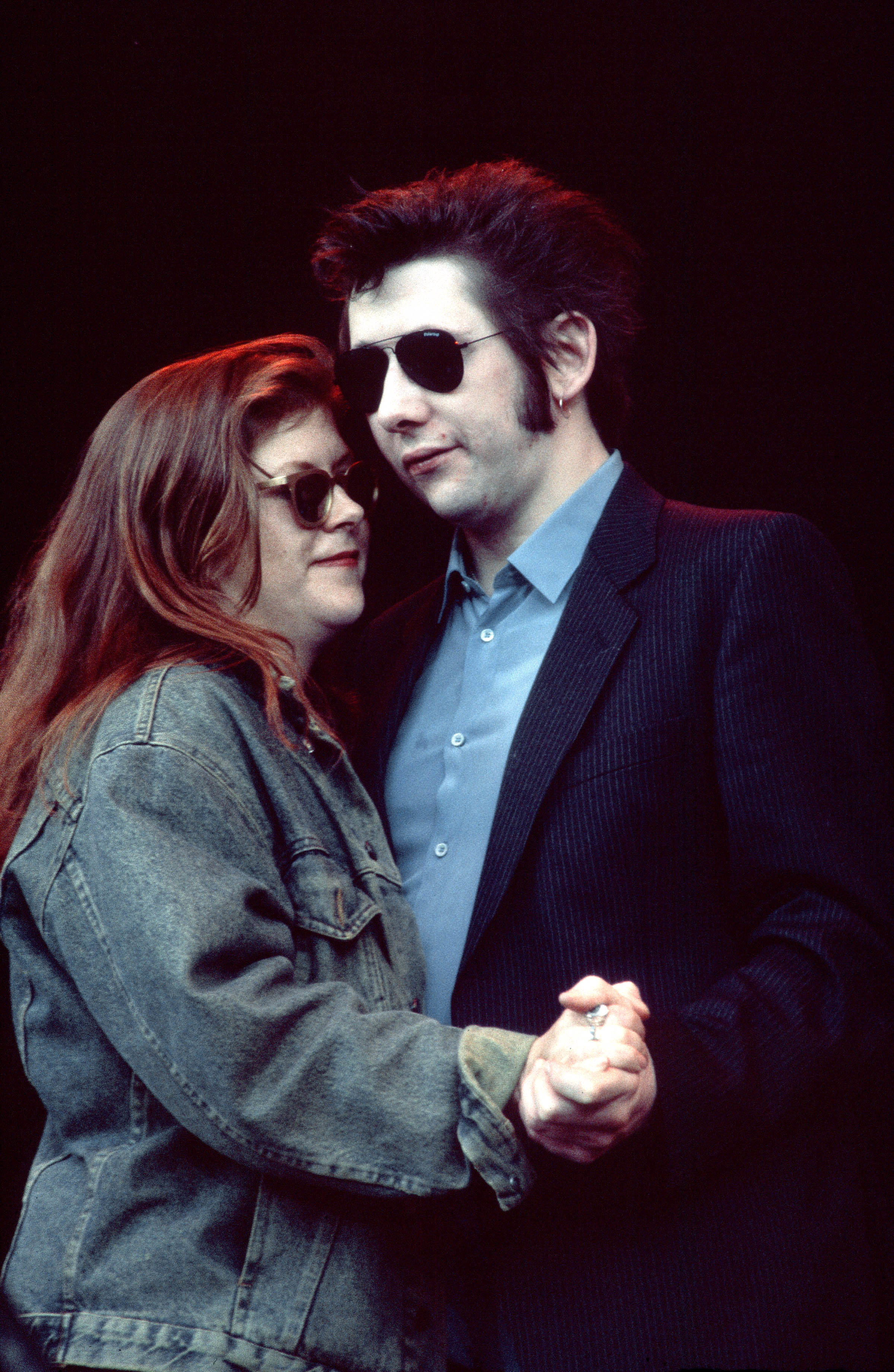 Kirsty MacColl and Pogues singer Shane MacGowan in 1994