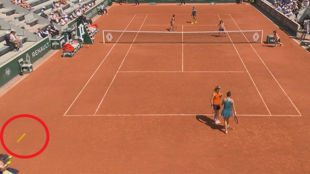 The doubles pair were kicked out of the French Open after the ball girl was hit.