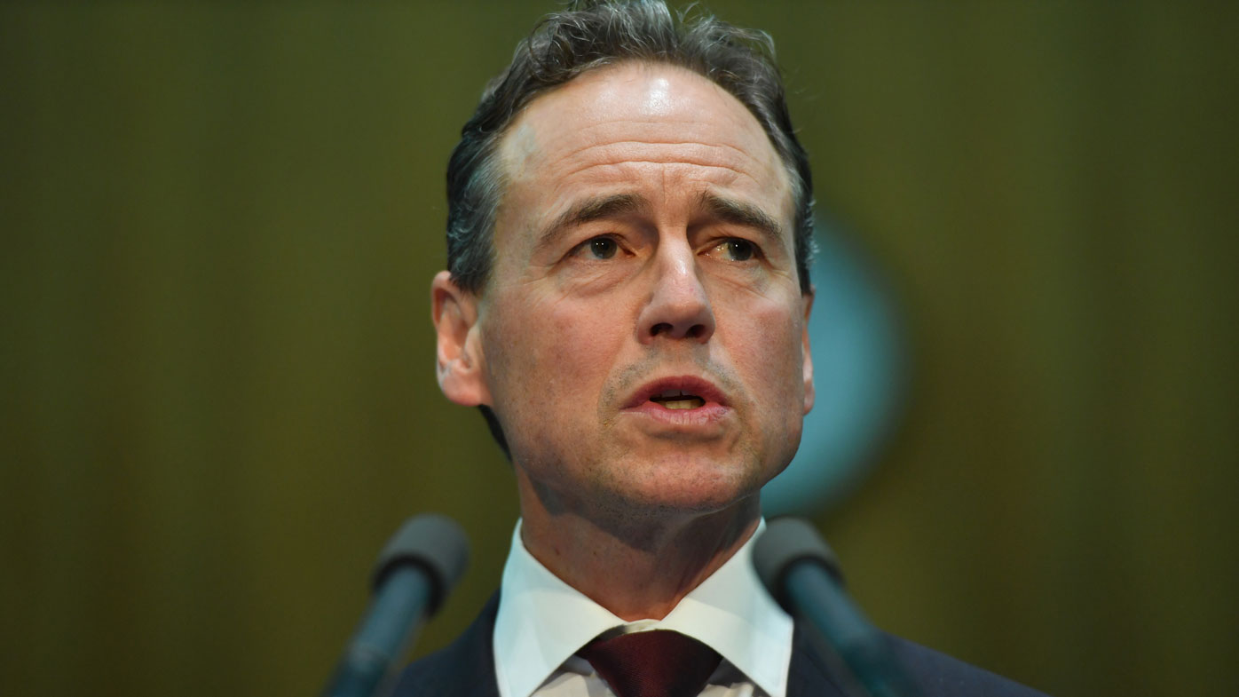 Federal Health Minister Greg Hunt has told people with coronavirus to 'go straight home'.