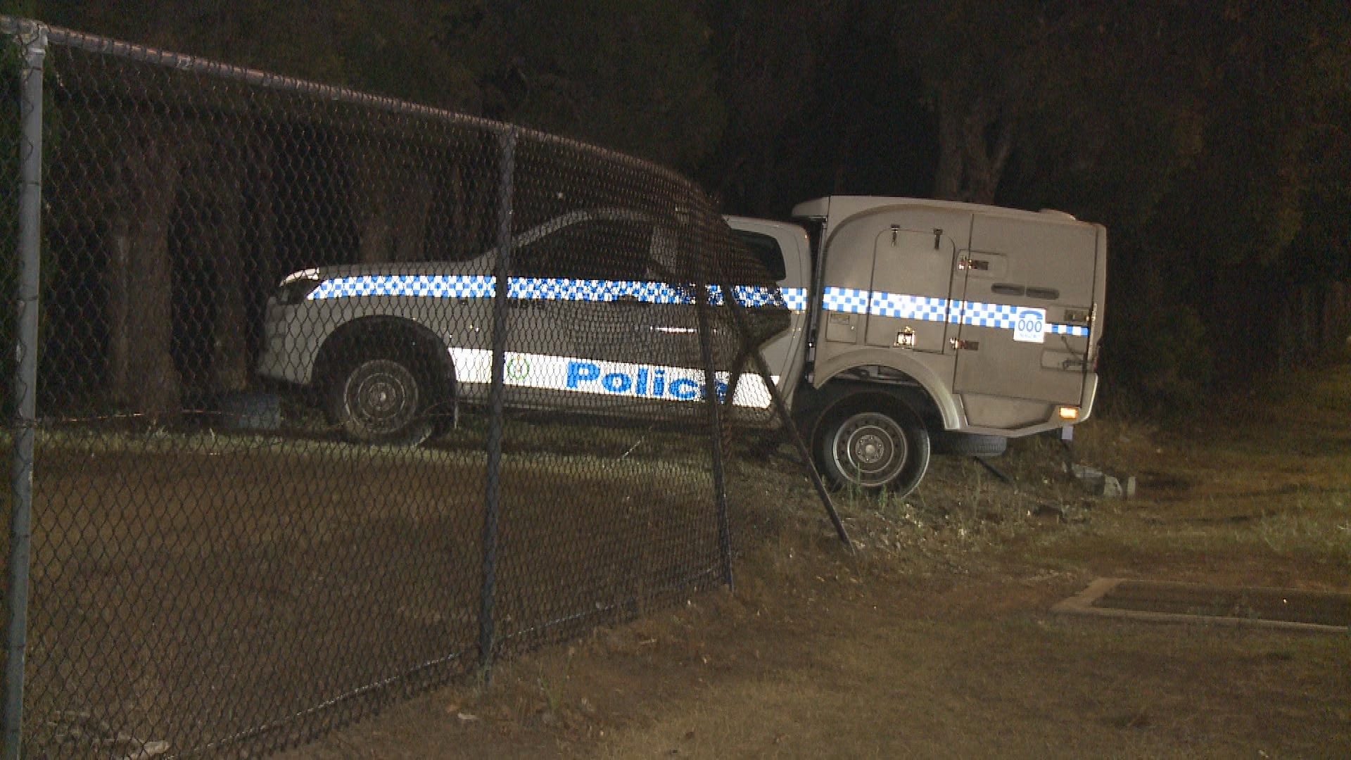 A gun was found in the Porsche.