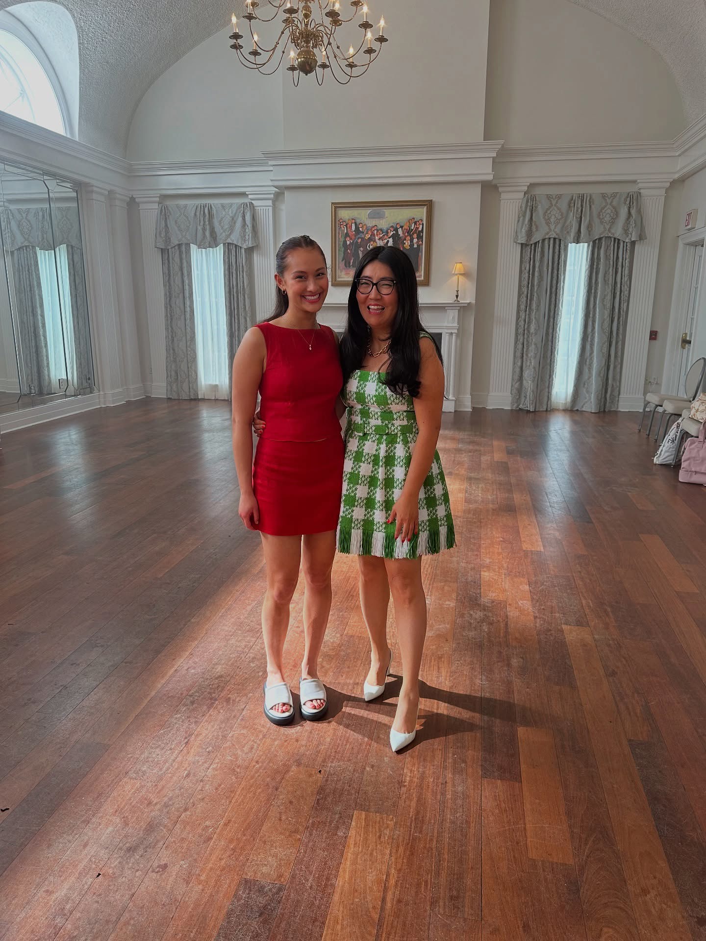 Lola Tung and Jenny Han from The Summer I Turned Pretty