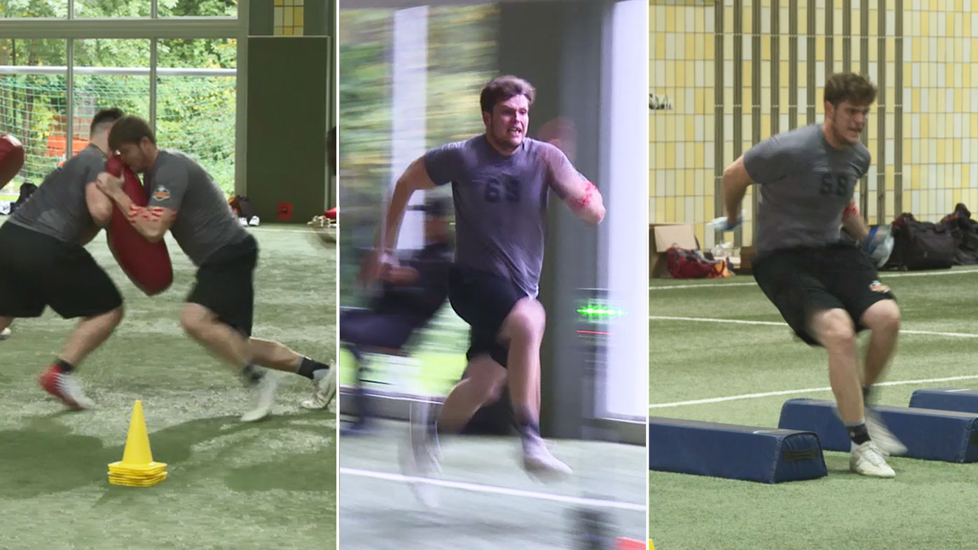 NFL International combine 2019 players, Australian Joel Maddock