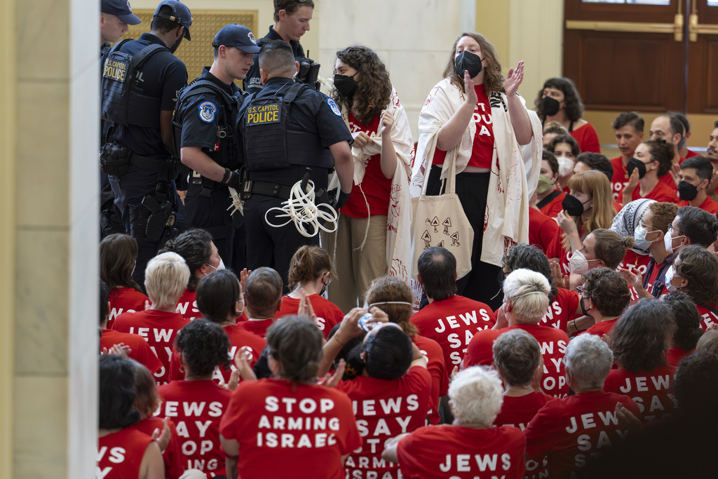 "No en nuestro nombre": judíos protestan durante visita de Netanyahu a Estados Unidos