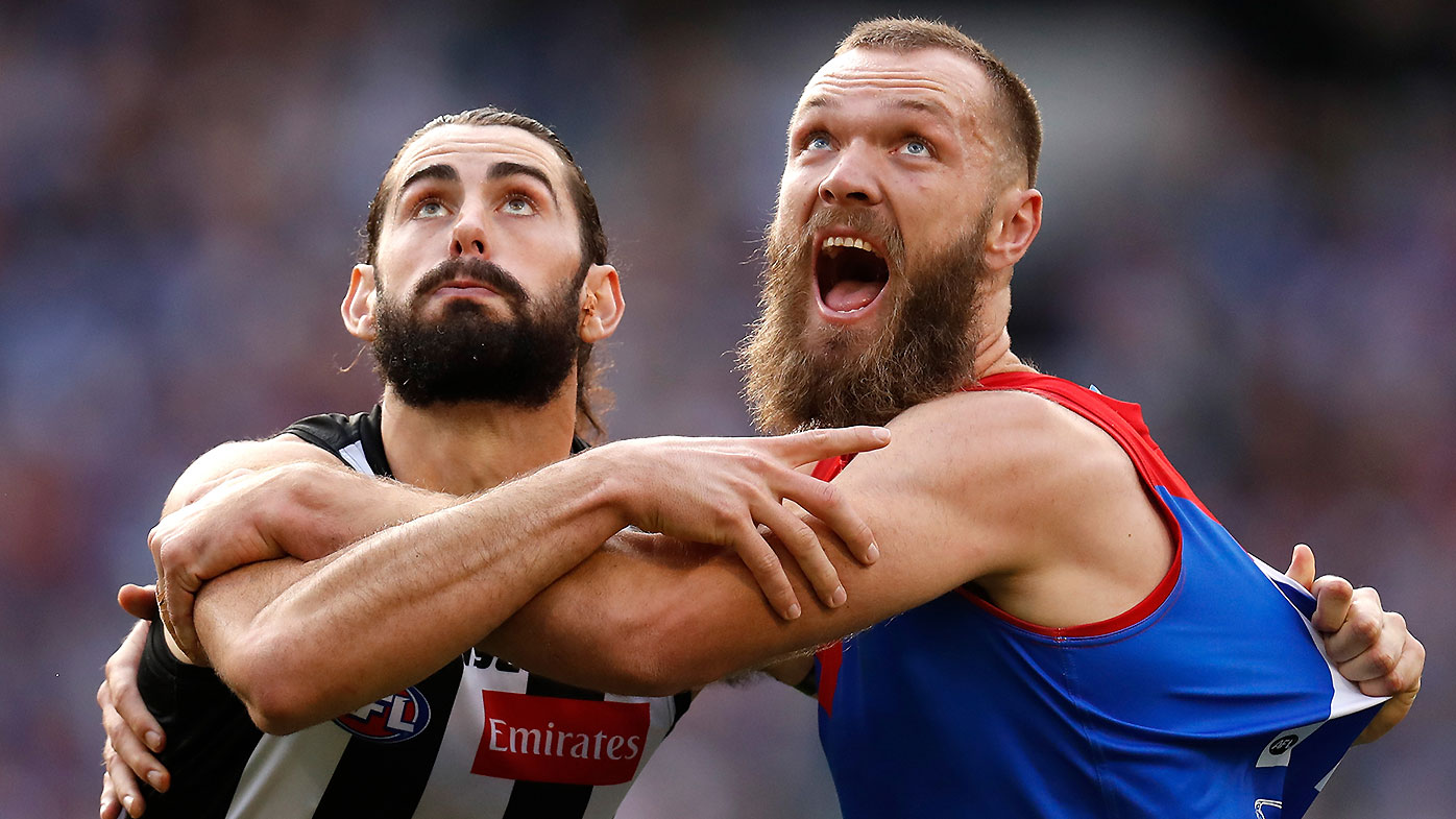 Brodie Grundy and Max Gawn