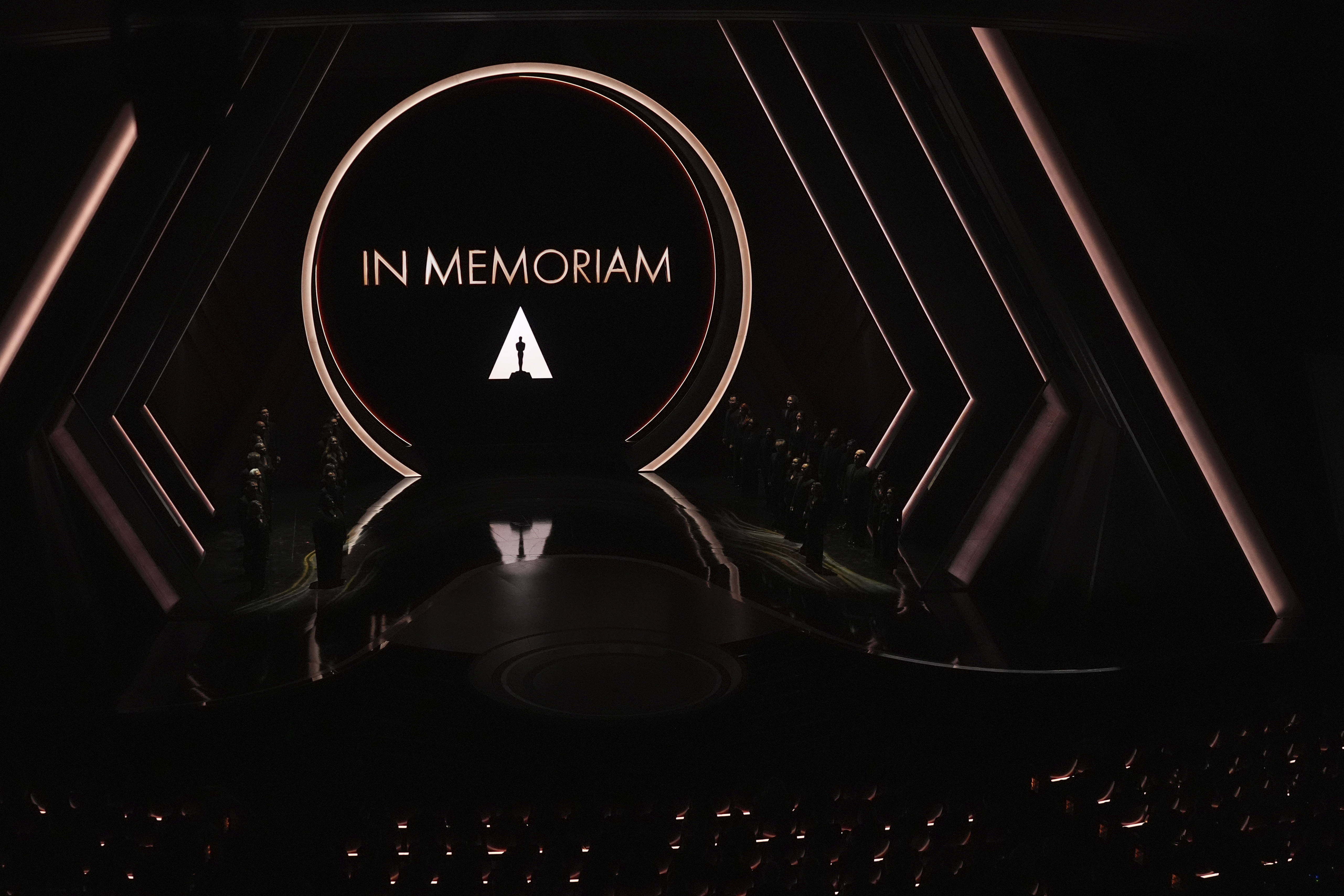 The In Memoriam segment during the Oscars on Sunday, March 2, 2025, at the Dolby Theatre in Los Angeles. 