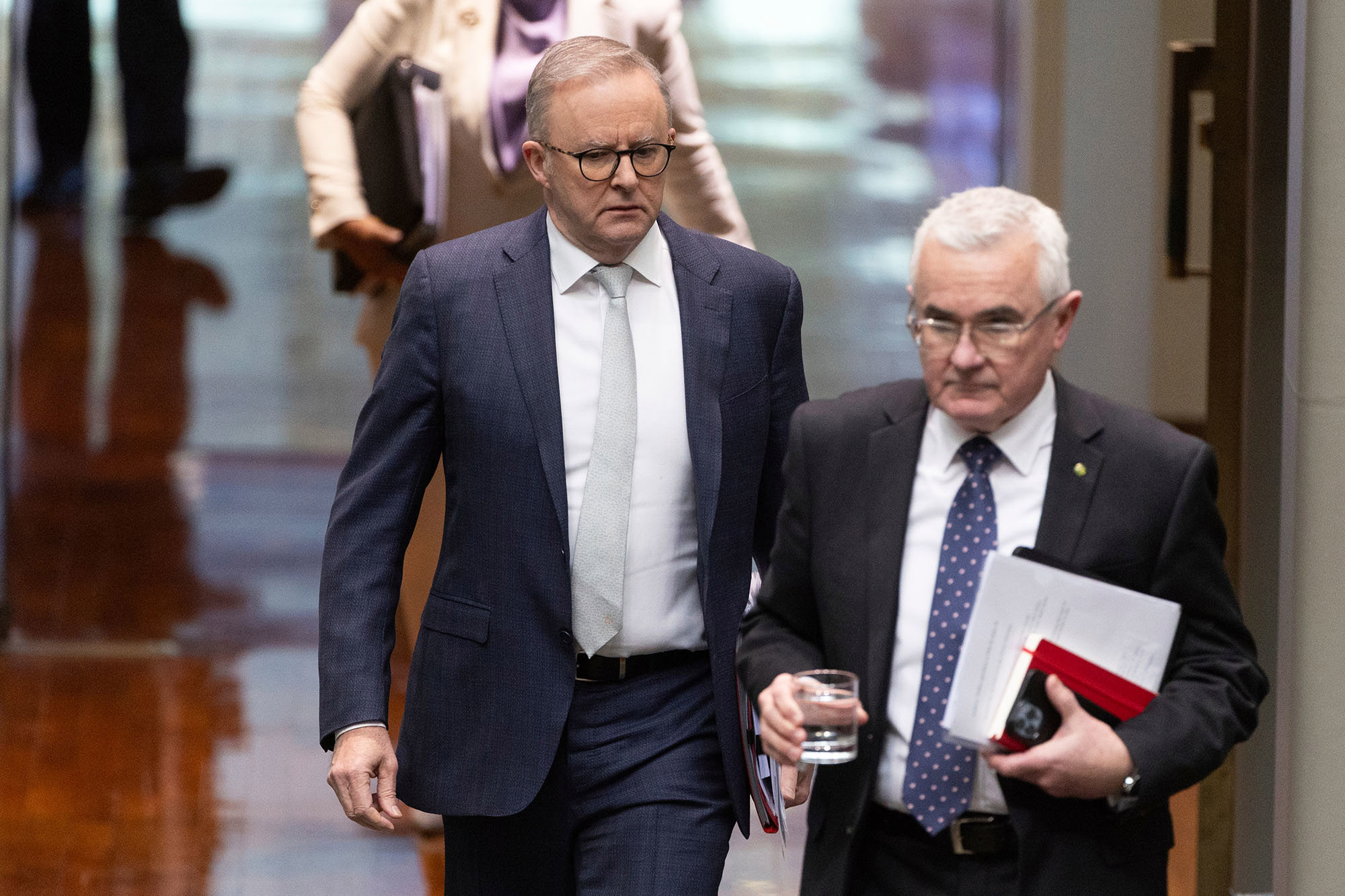 Prime Minister Anthony Albanese and Andrew Wilkie.