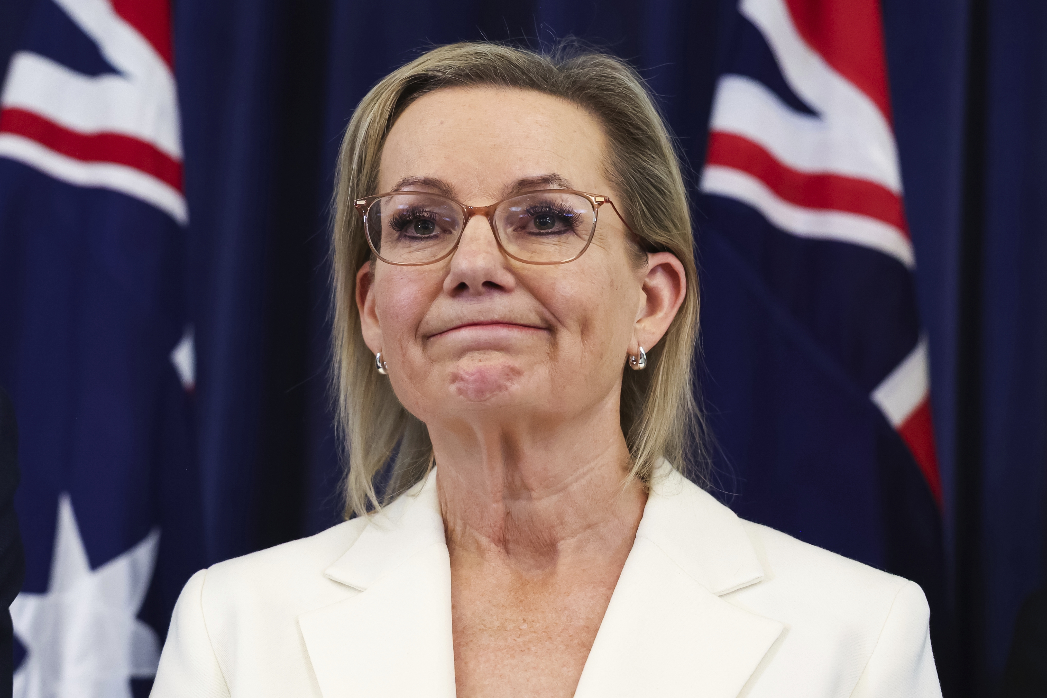 Opposition leader Sussan Ley during a press conference at Parliament House in Canberra on Thursday 13 November 2025.