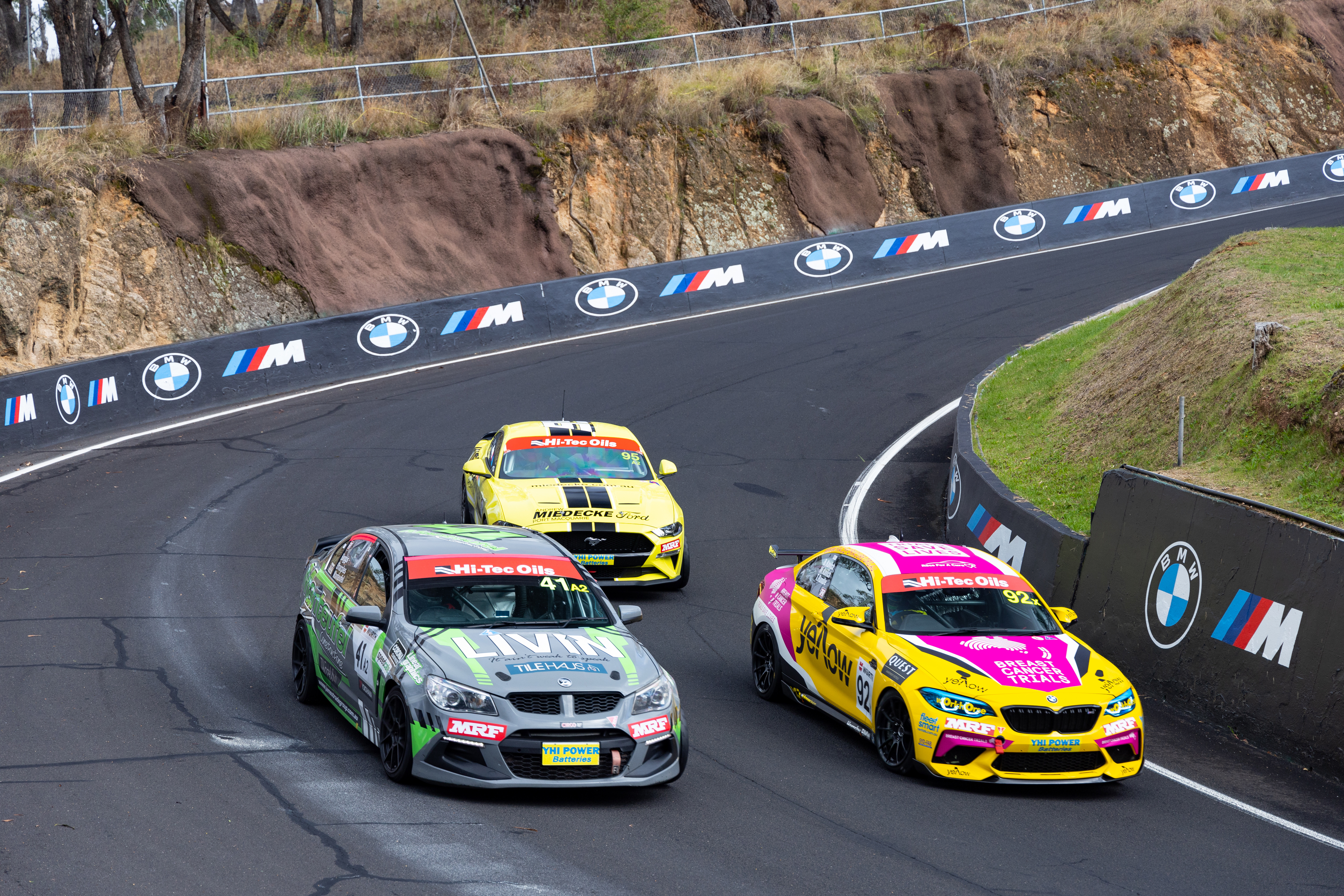 The No.92 BMW (right) is one of the fastest cars in the Bathurst 6 Hour.