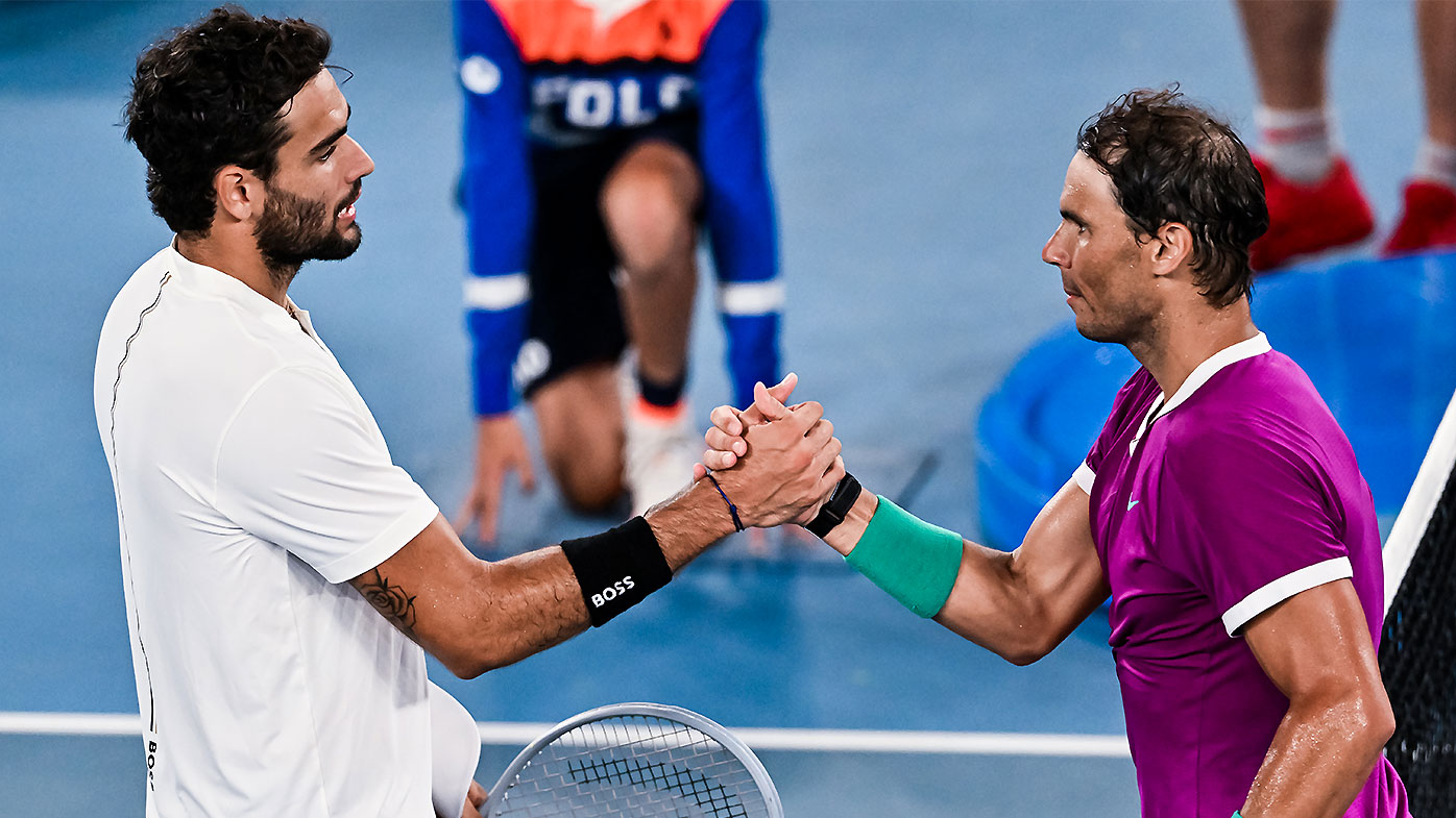 Australian Open 2022 Matteo Berrettini reveals stomach issue behind slow semi-final start vs Rafael Nadal