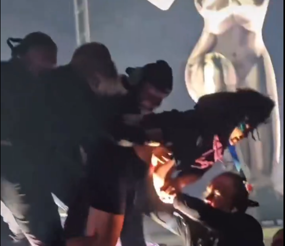 Fan storms the stage during Katy Perry concert