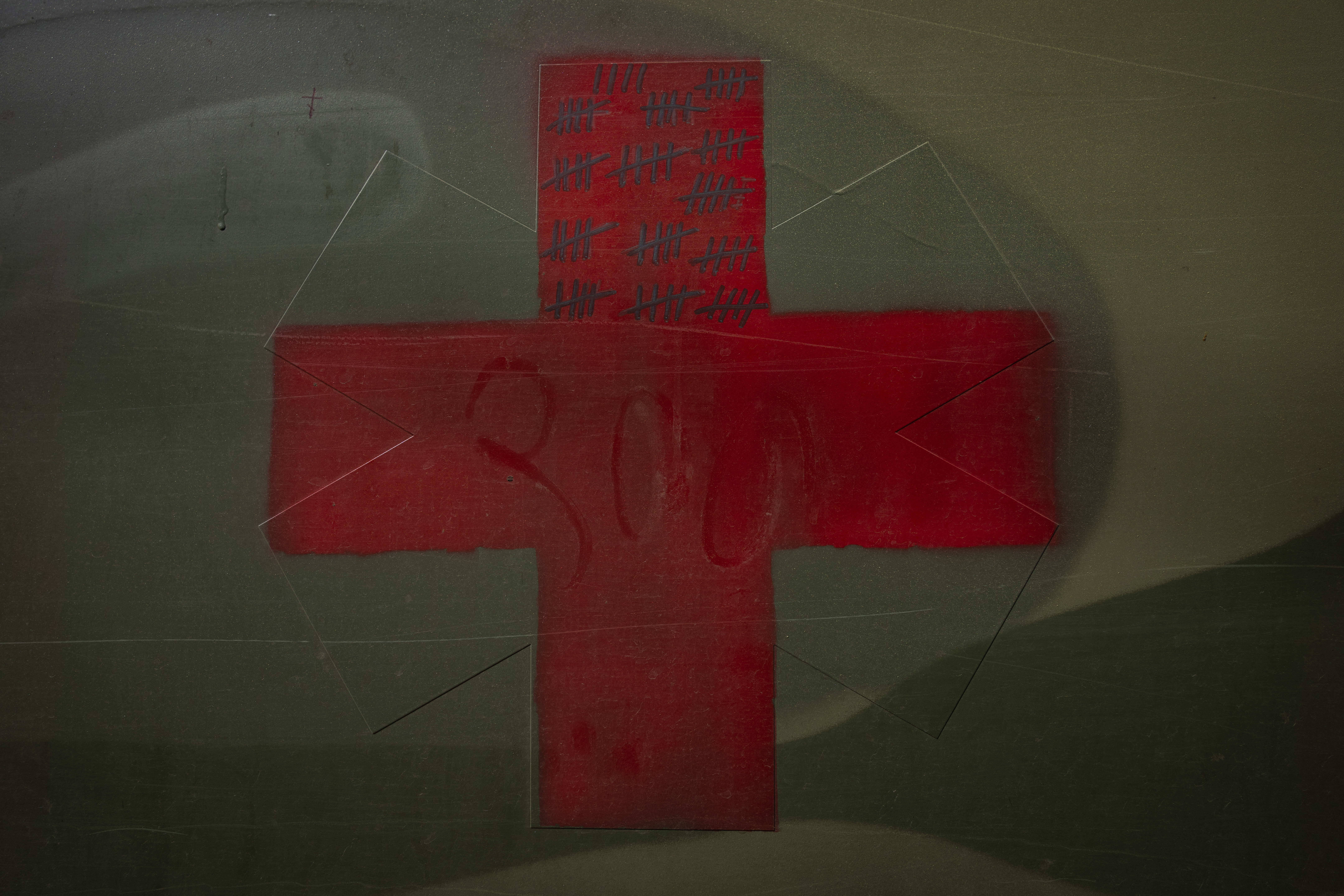 A scoreboard counts the number of injured people assisted and carried by a military ambulance personnel in the Donetsk region, eastern Ukraine, Tuesday, June 7, 2022.