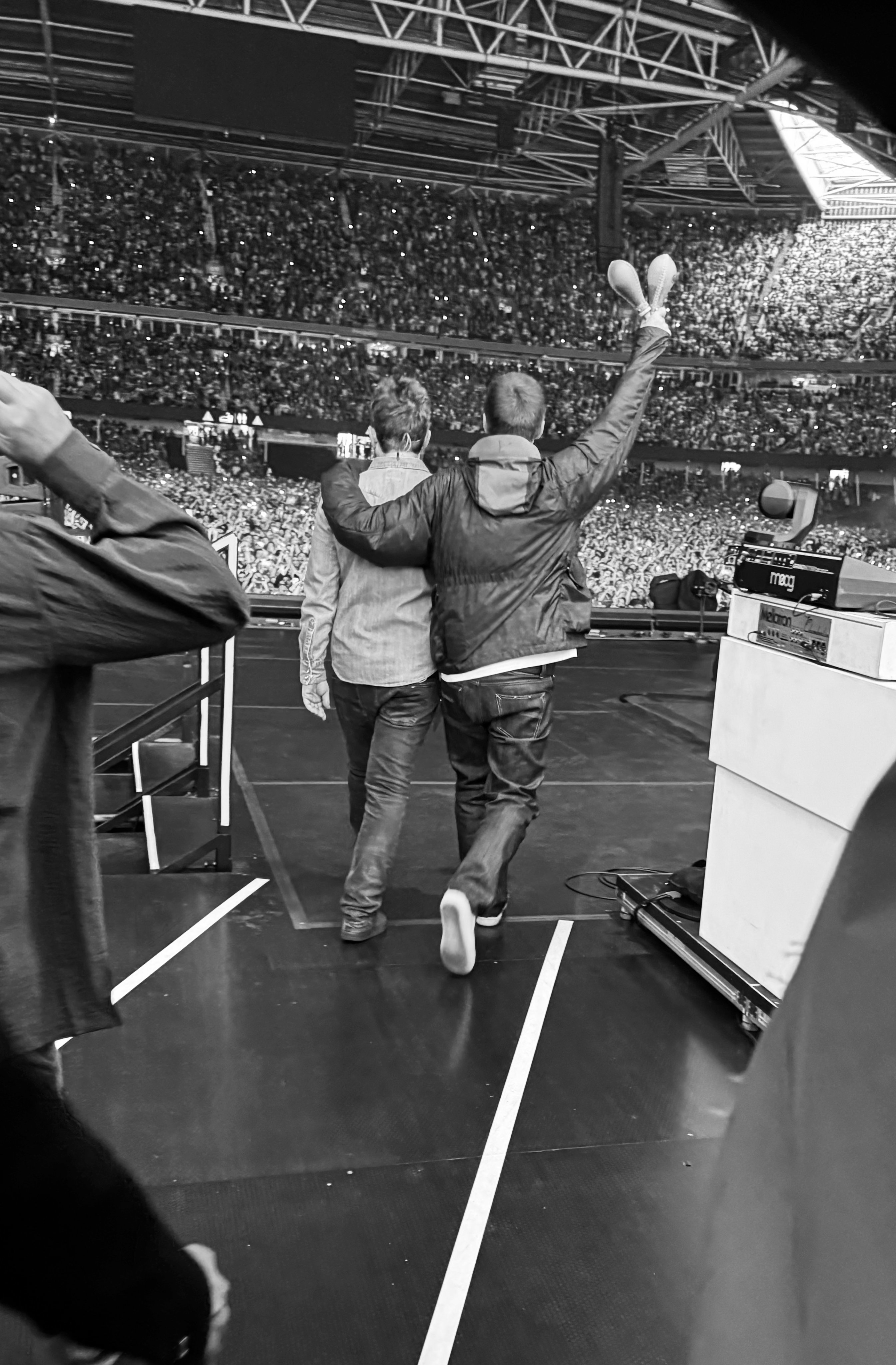 Oasis first reunion concert in Cardiff, Liam Gallagher and Noel Gallagher