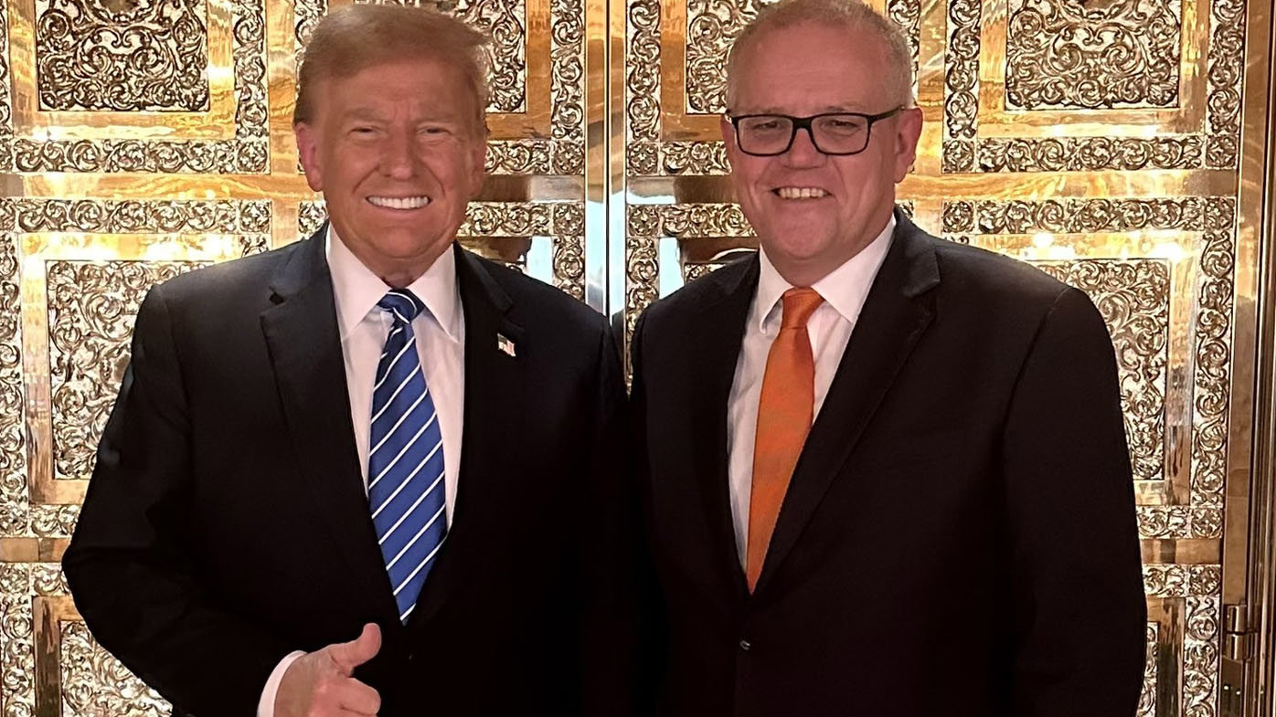 Donald Trump signals ‘warm’ support for AUKUS in meeting with Scott Morrison